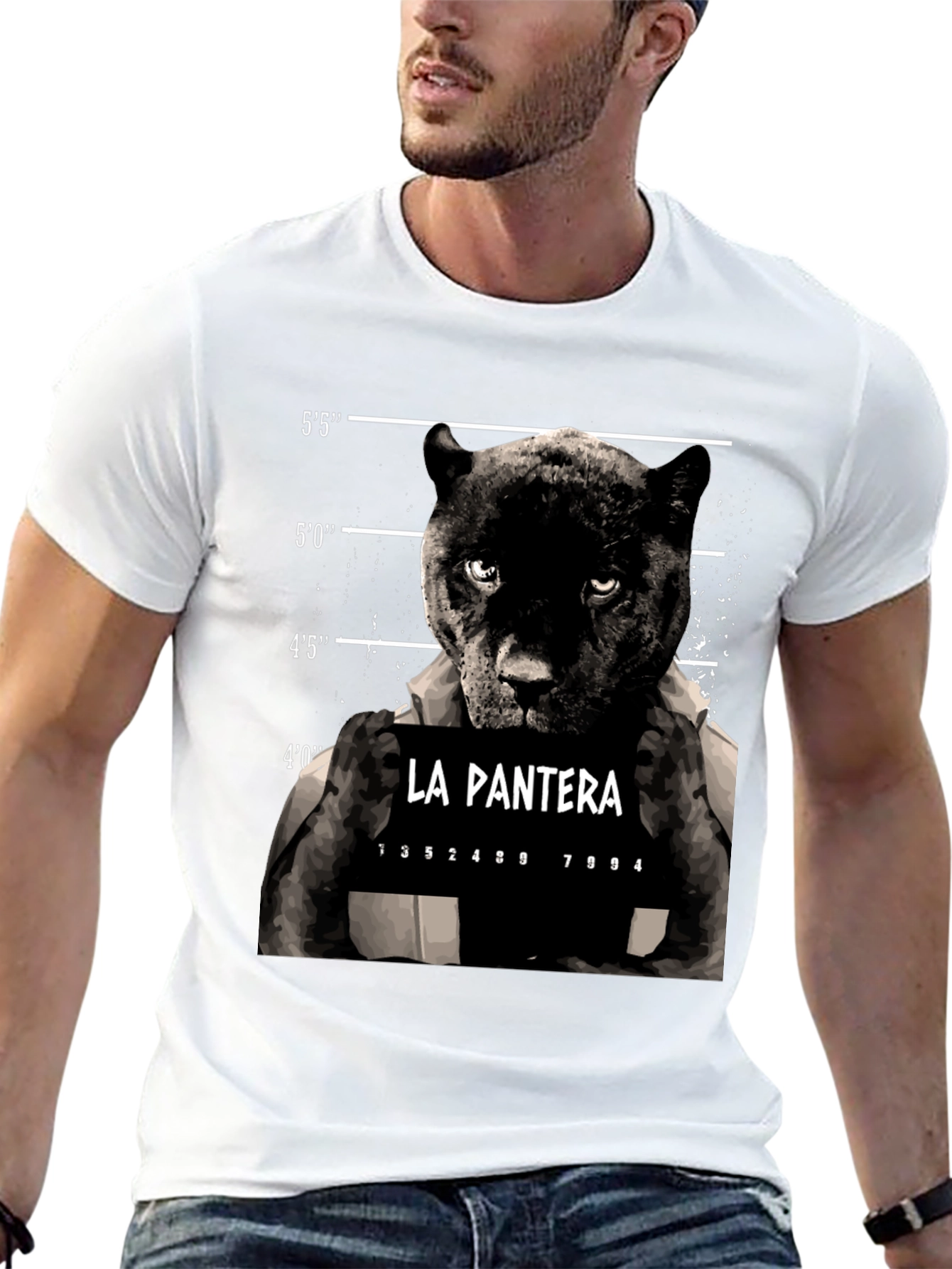 La Pantera Mugshot Graphic T-Shirt - Menswear