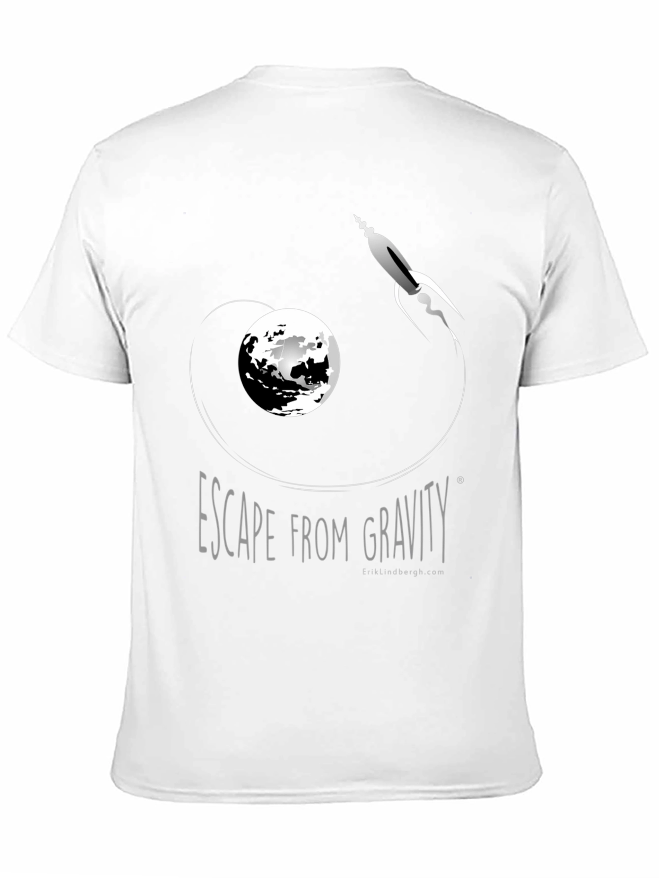 Escape From Gravity Black Graphic Tee