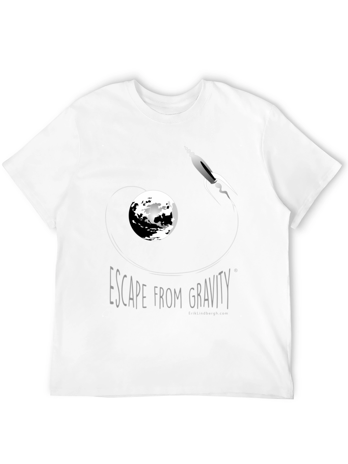 Escape From Gravity Black Graphic Tee