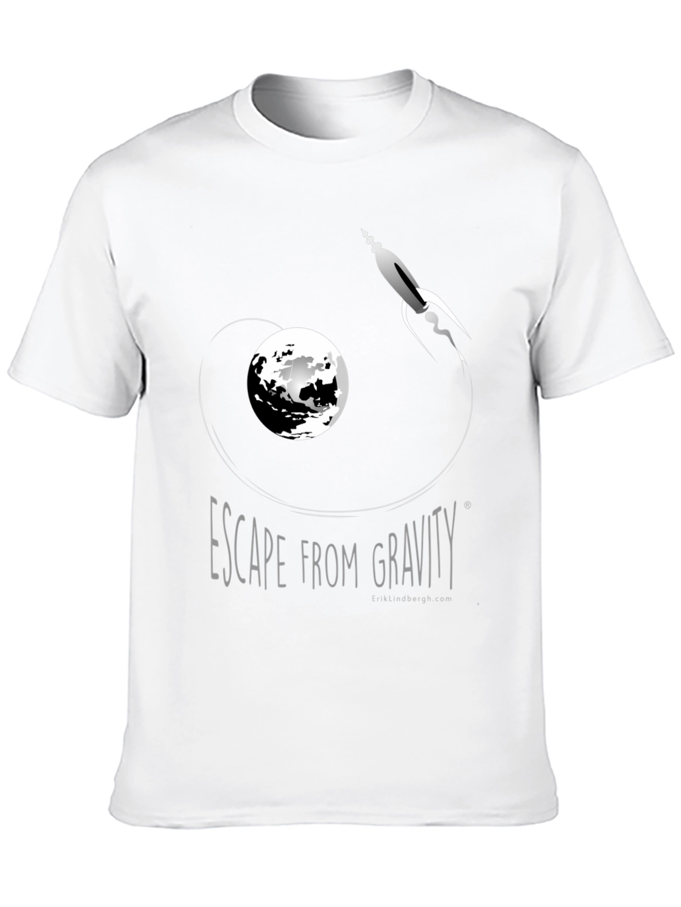 Escape From Gravity Black Graphic Tee