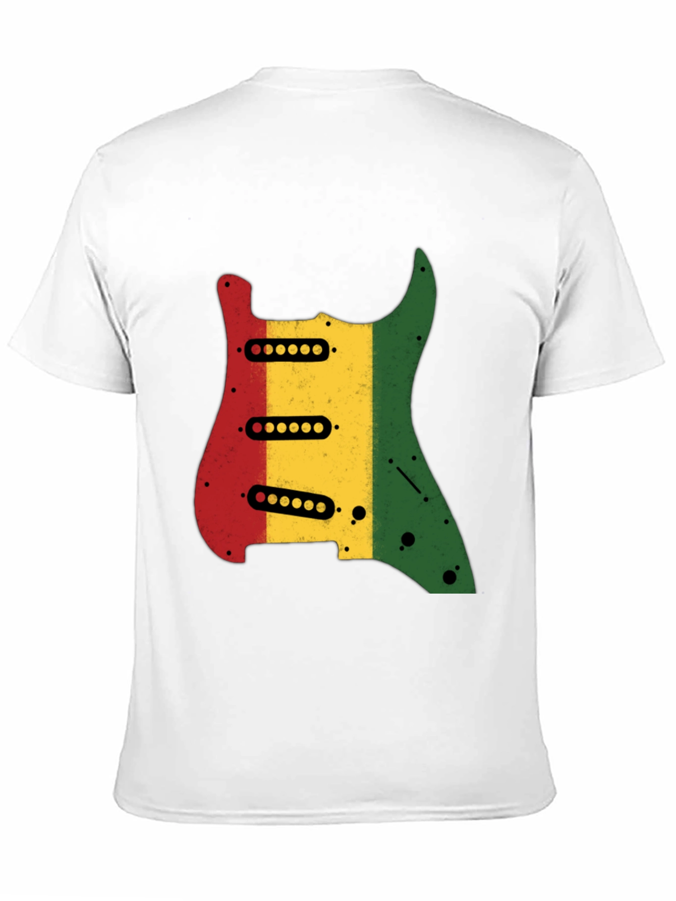 Rasta Guitar Graphic Tee - Cool Music Lover T-Shirt