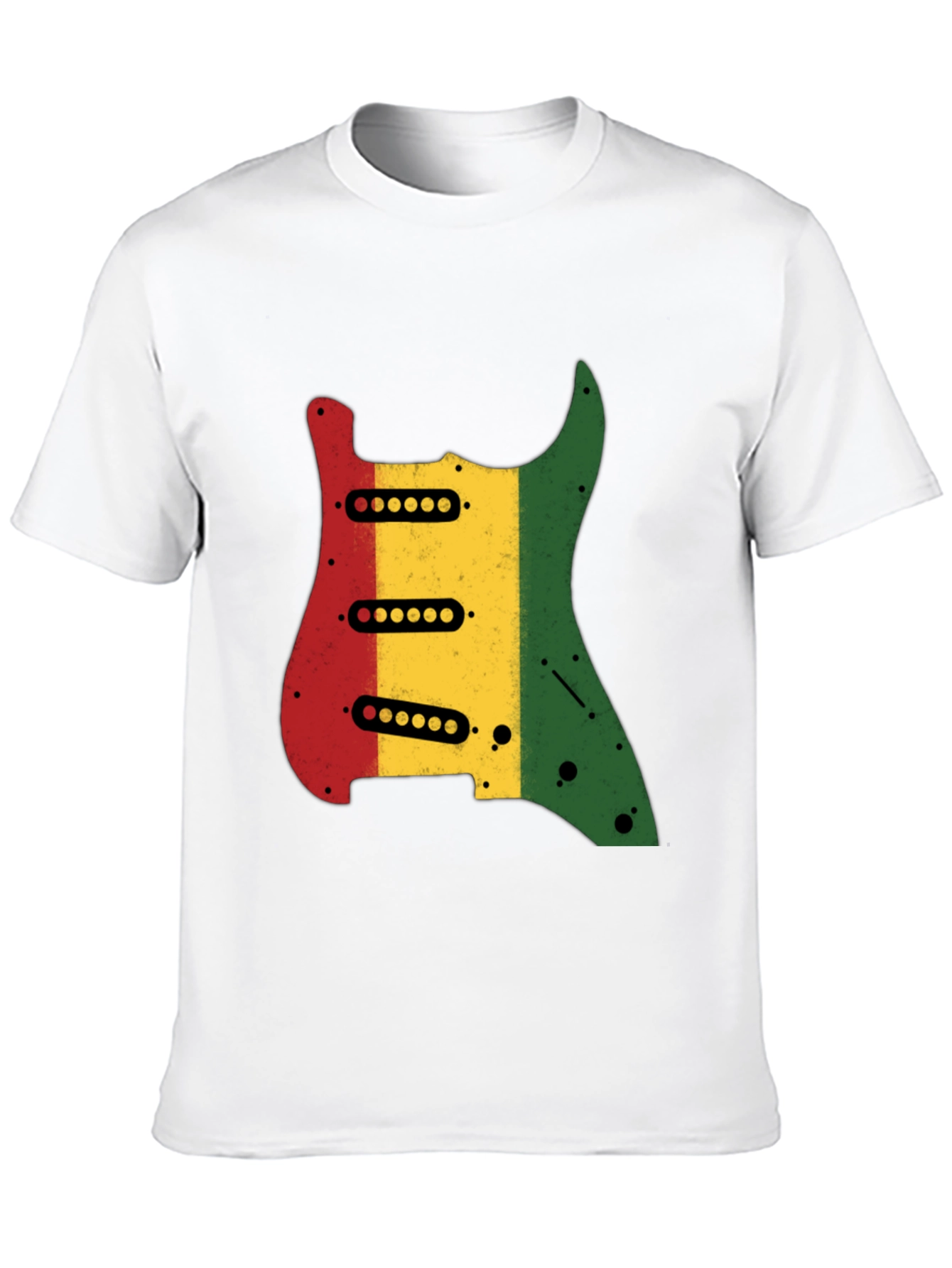 Rasta Guitar Graphic Tee - Cool Music Lover T-Shirt