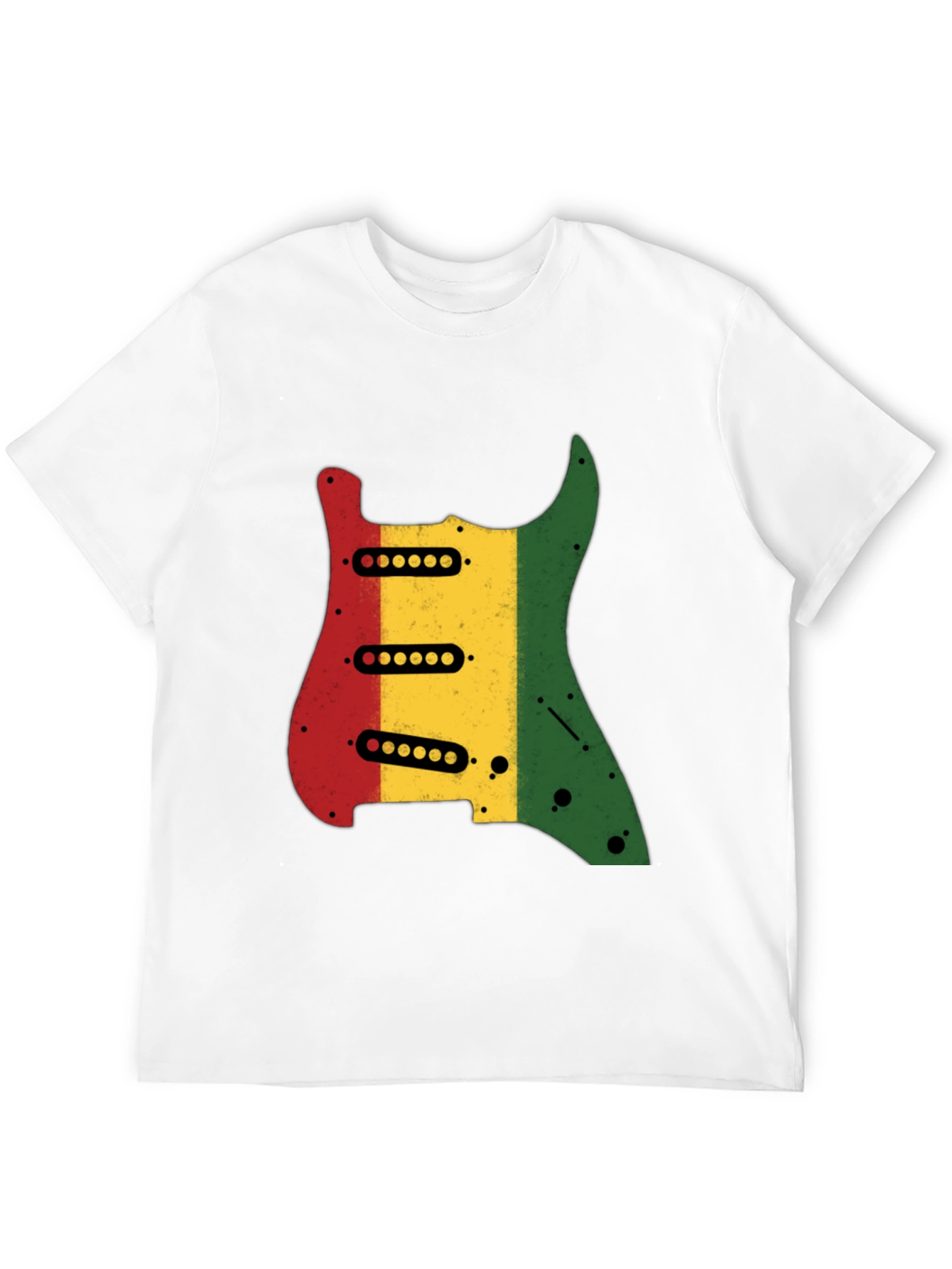 Rasta Guitar Graphic Tee - Cool Music Lover T-Shirt