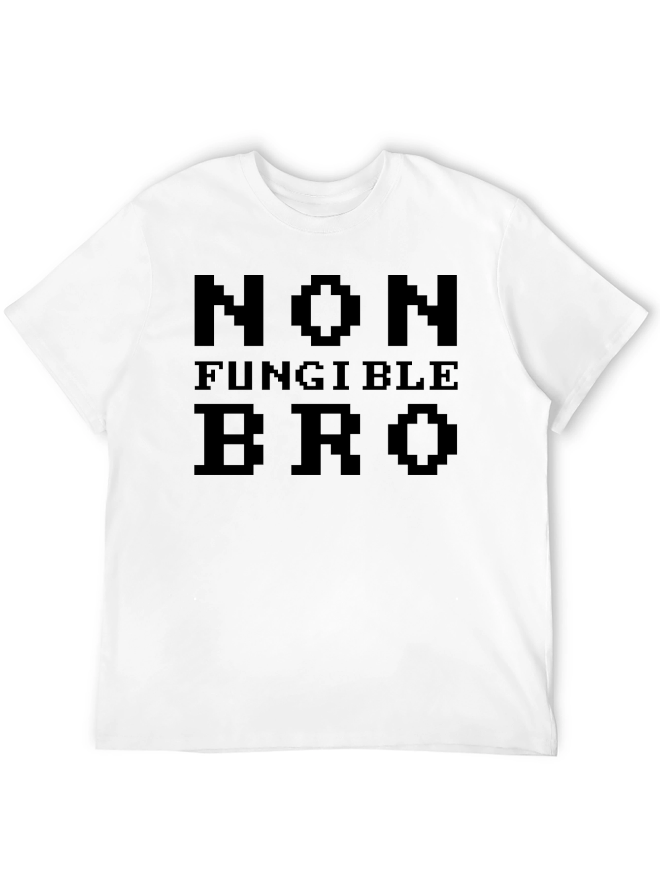 Non Fungible Bro Pixel Art Black T-Shirt