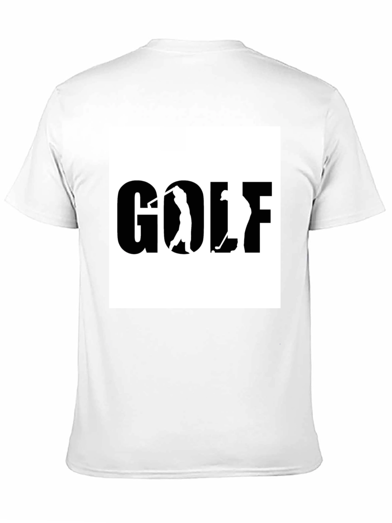 Golf Graphic Tee - Black Cotton T-Shirt