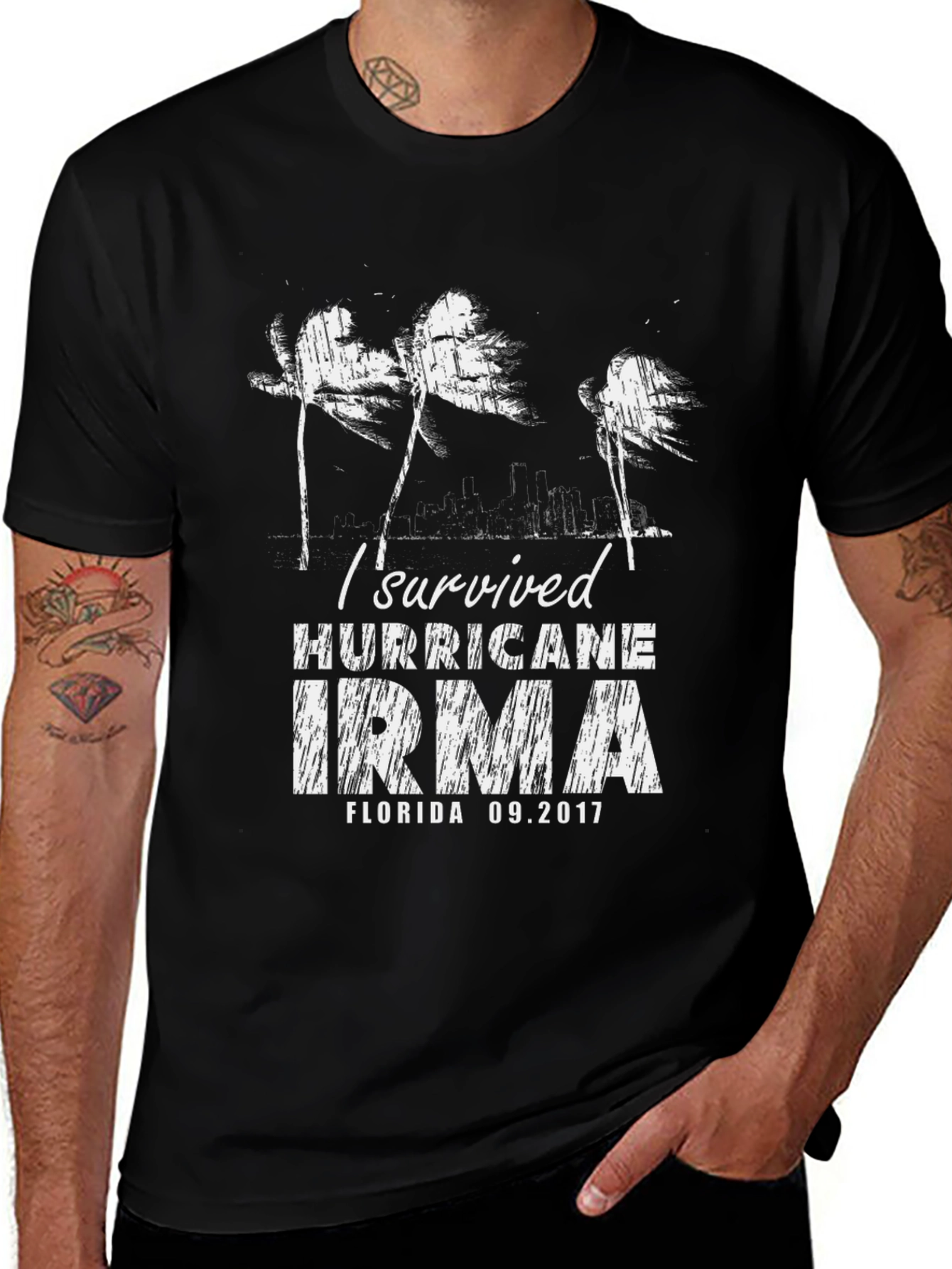 Hurricane Irma Survivor T-Shirt Florida 09.2017