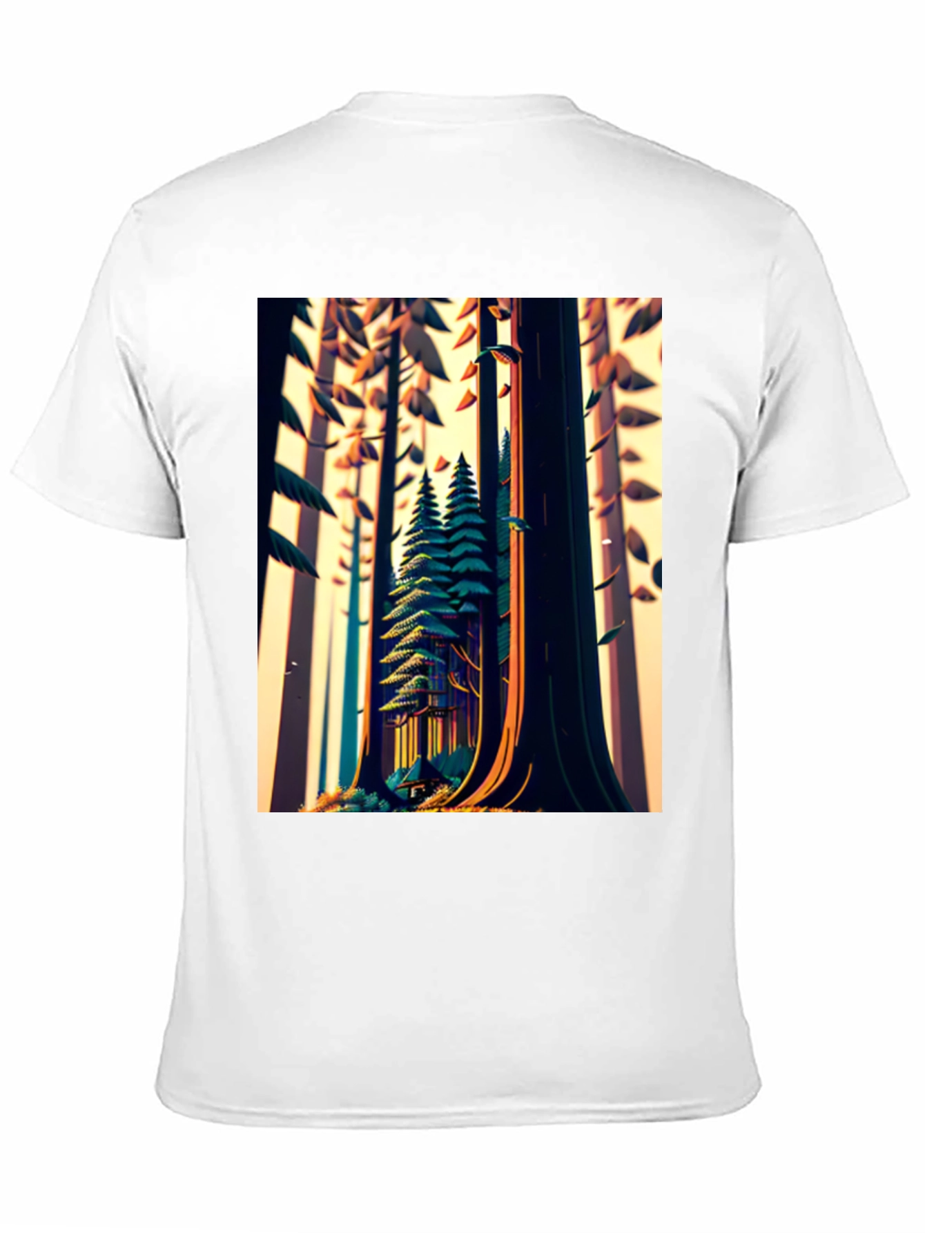 Forest Graphic Tee - Nature Lovers Black T-Shirt