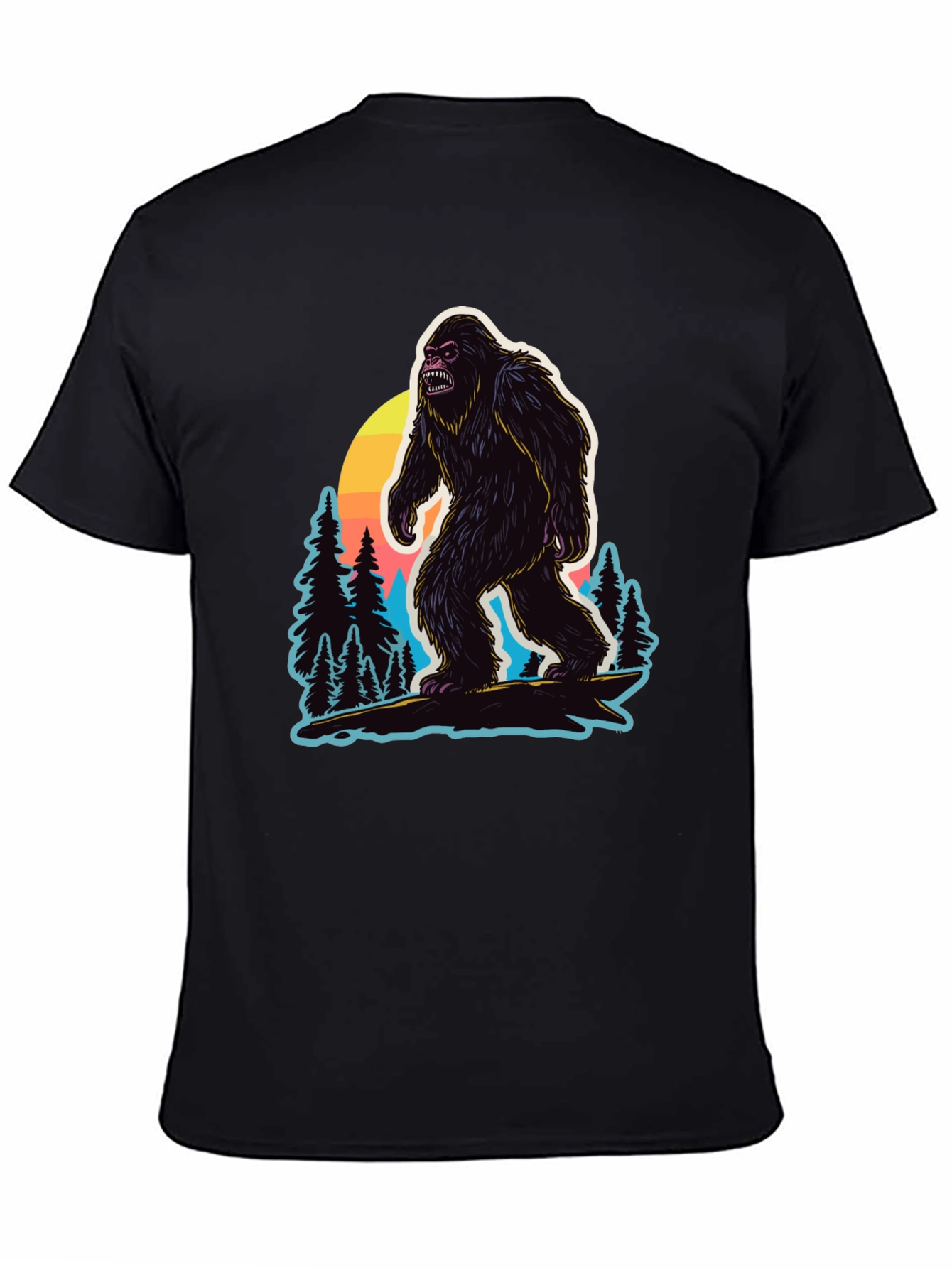 Bigfoot Sunset Graphic T-Shirt