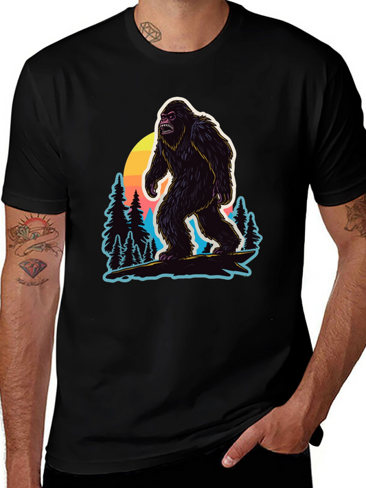 Bigfoot Sunset Graphic T-Shirt