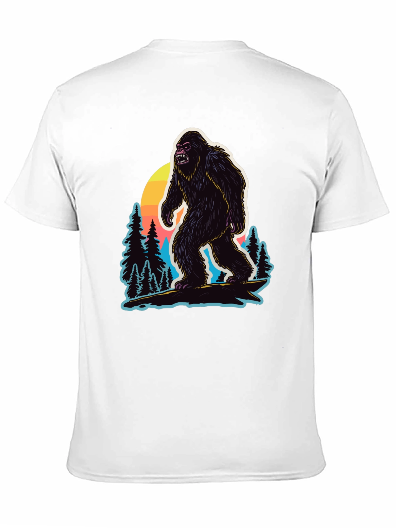 Bigfoot Sunset Graphic T-Shirt