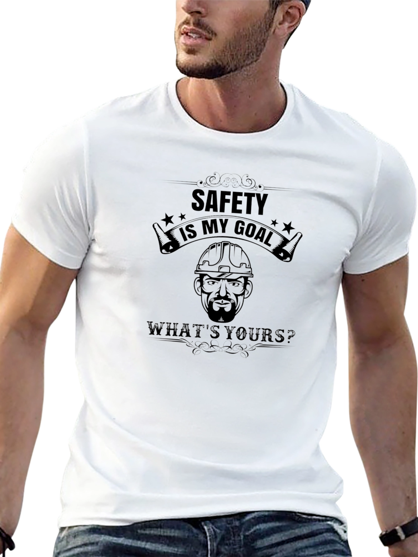 Safety First T-Shirt - Construction Worker Theme
