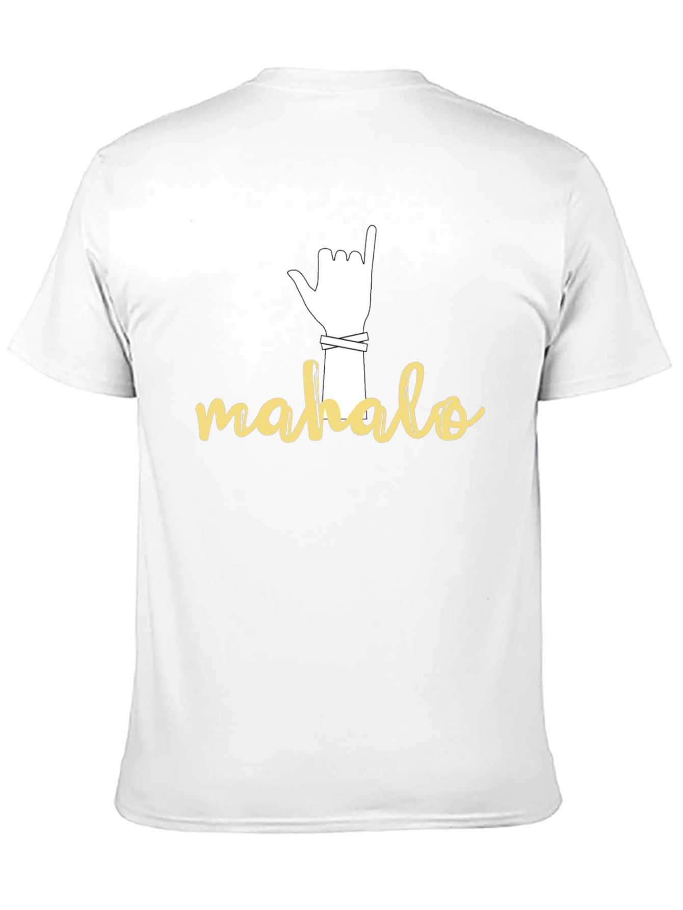 Mahalo Hand Sign Graphic T-Shirt