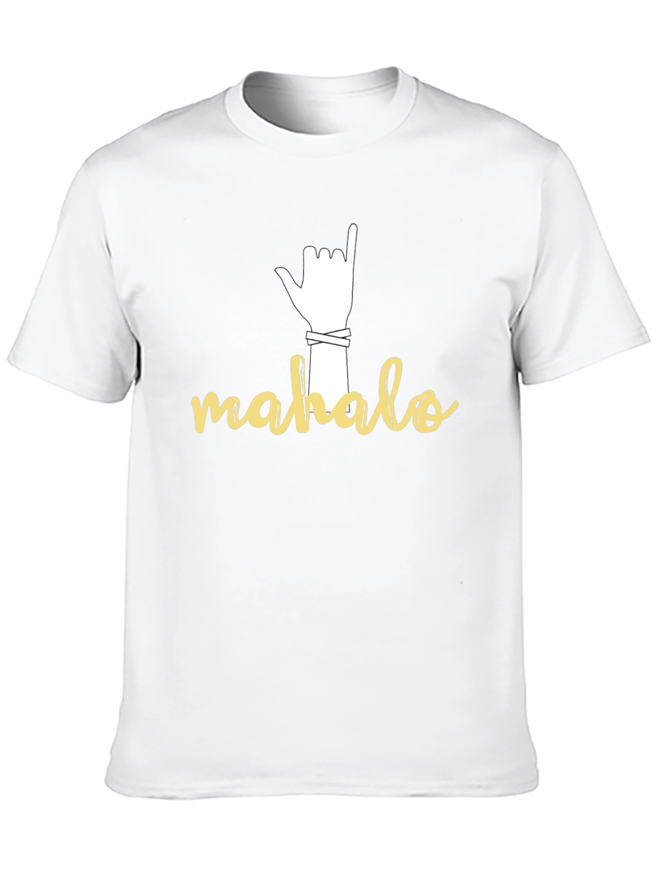 Mahalo Hand Sign Graphic T-Shirt