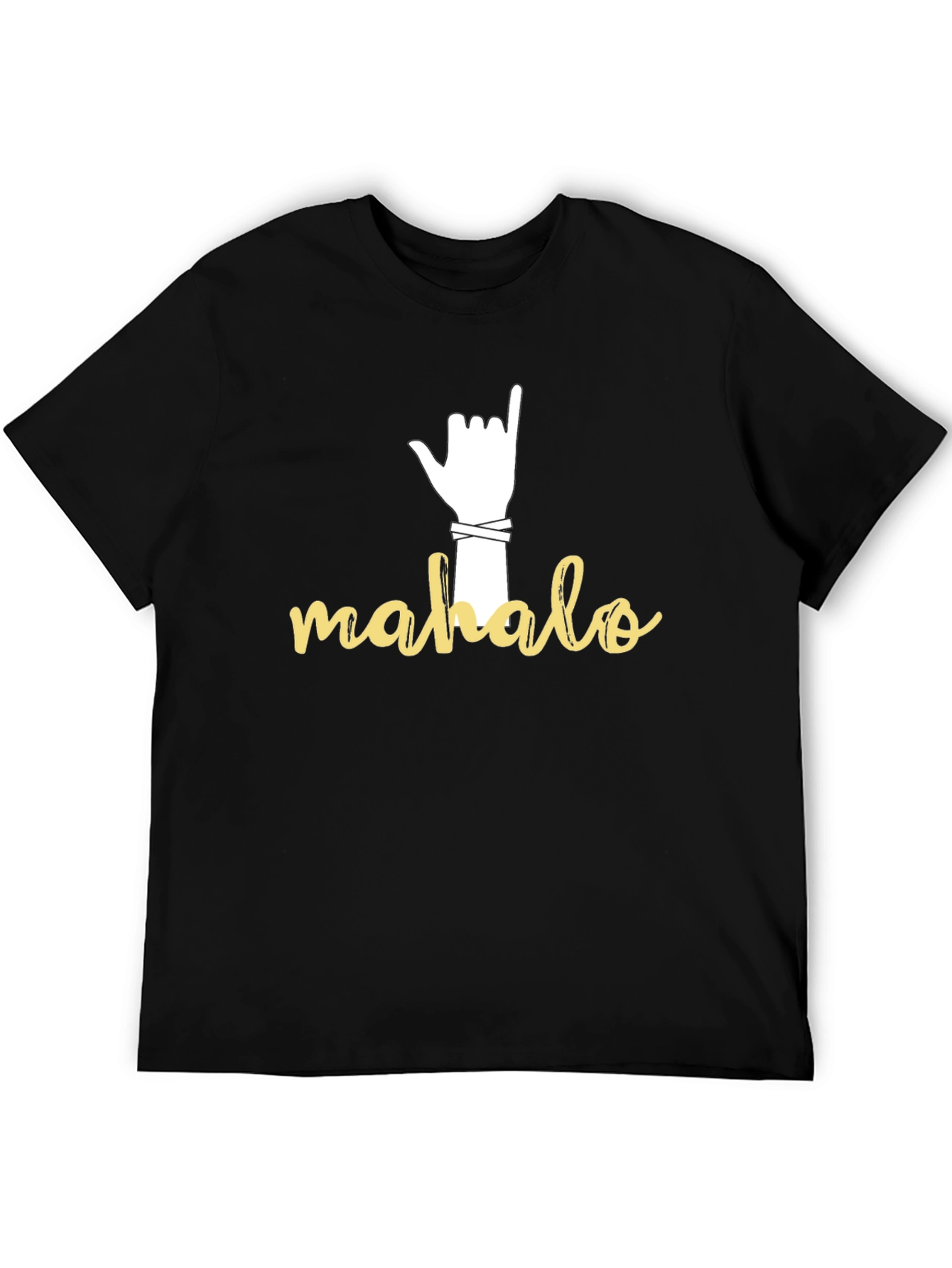 Mahalo Hand Sign Graphic T-Shirt