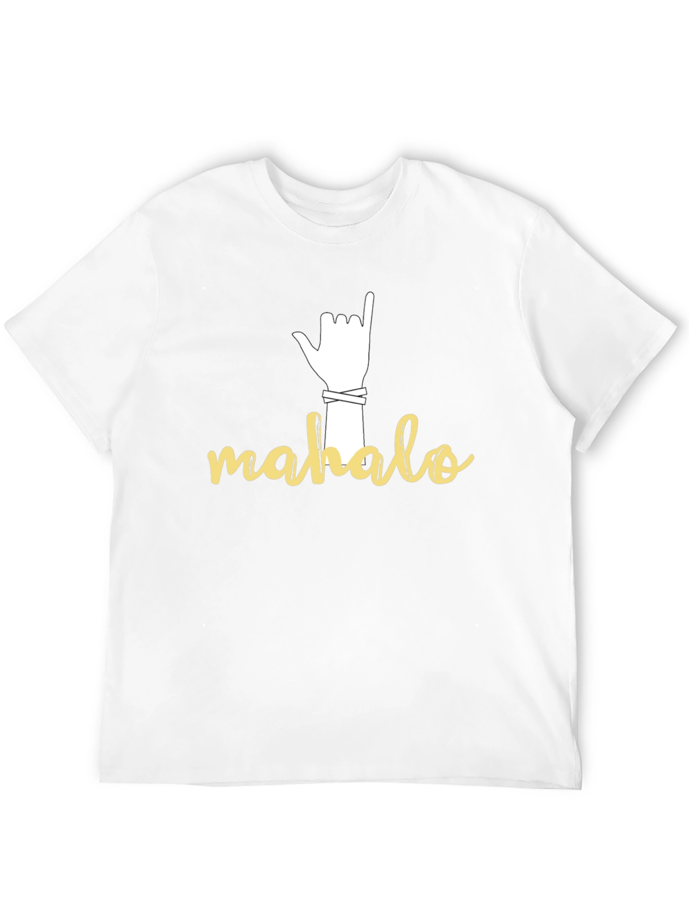Mahalo Hand Sign Graphic T-Shirt
