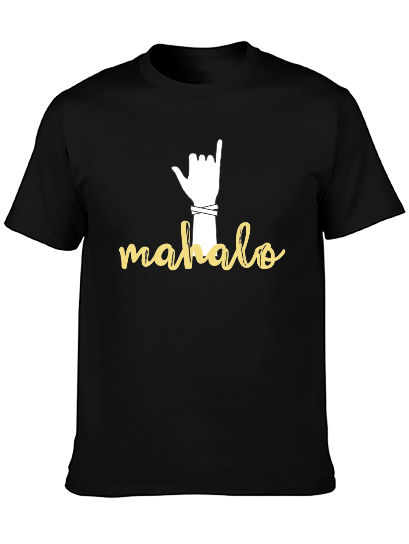 Mahalo Hand Sign Graphic T-Shirt
