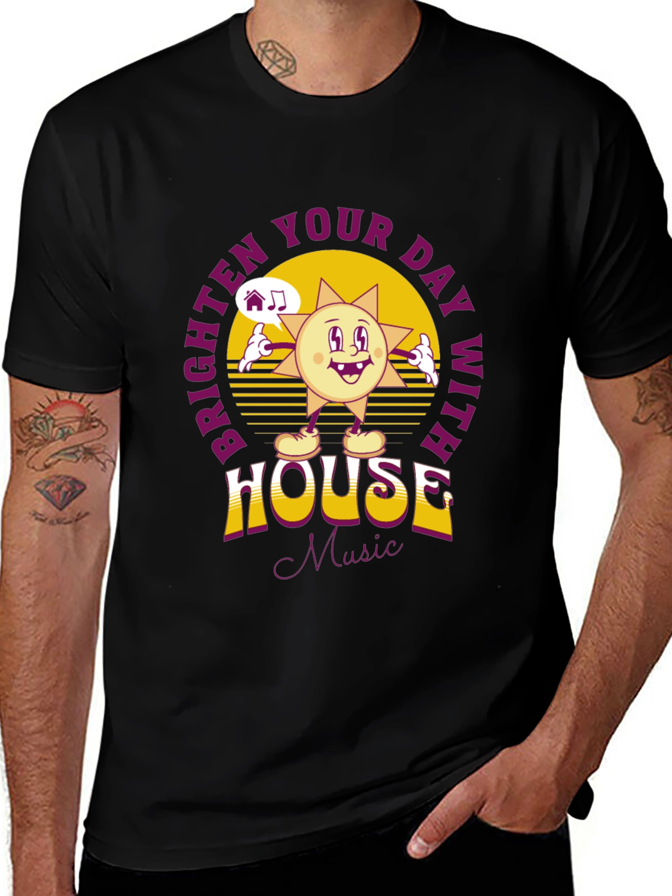 Brighten Your Day House Music T-Shirt