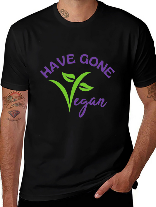 Have Gone Vegan Graphic T-Shirt - Black
