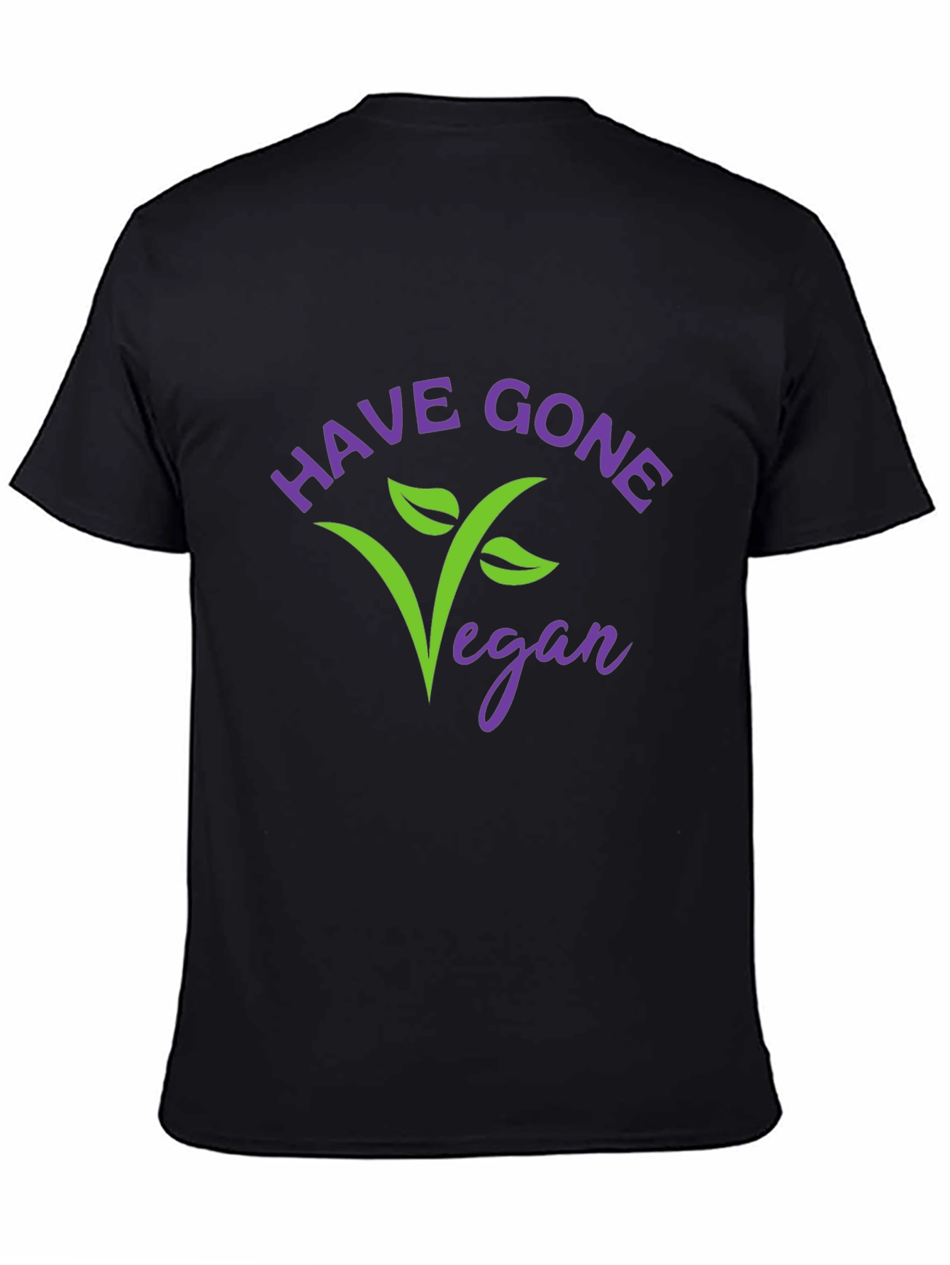 Have Gone Vegan Graphic T-Shirt - Black