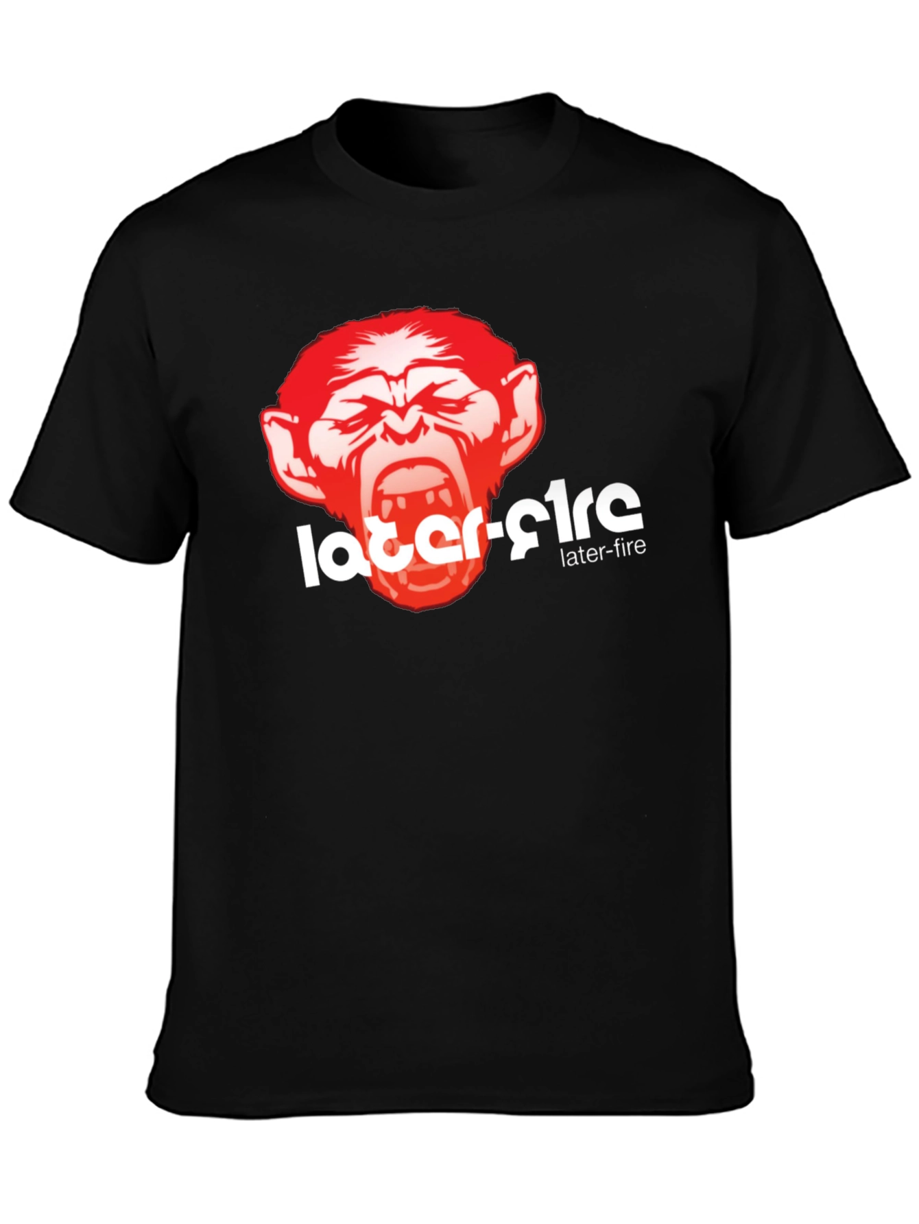 Later-Fire Graphic Tee - Bold Monkey Design