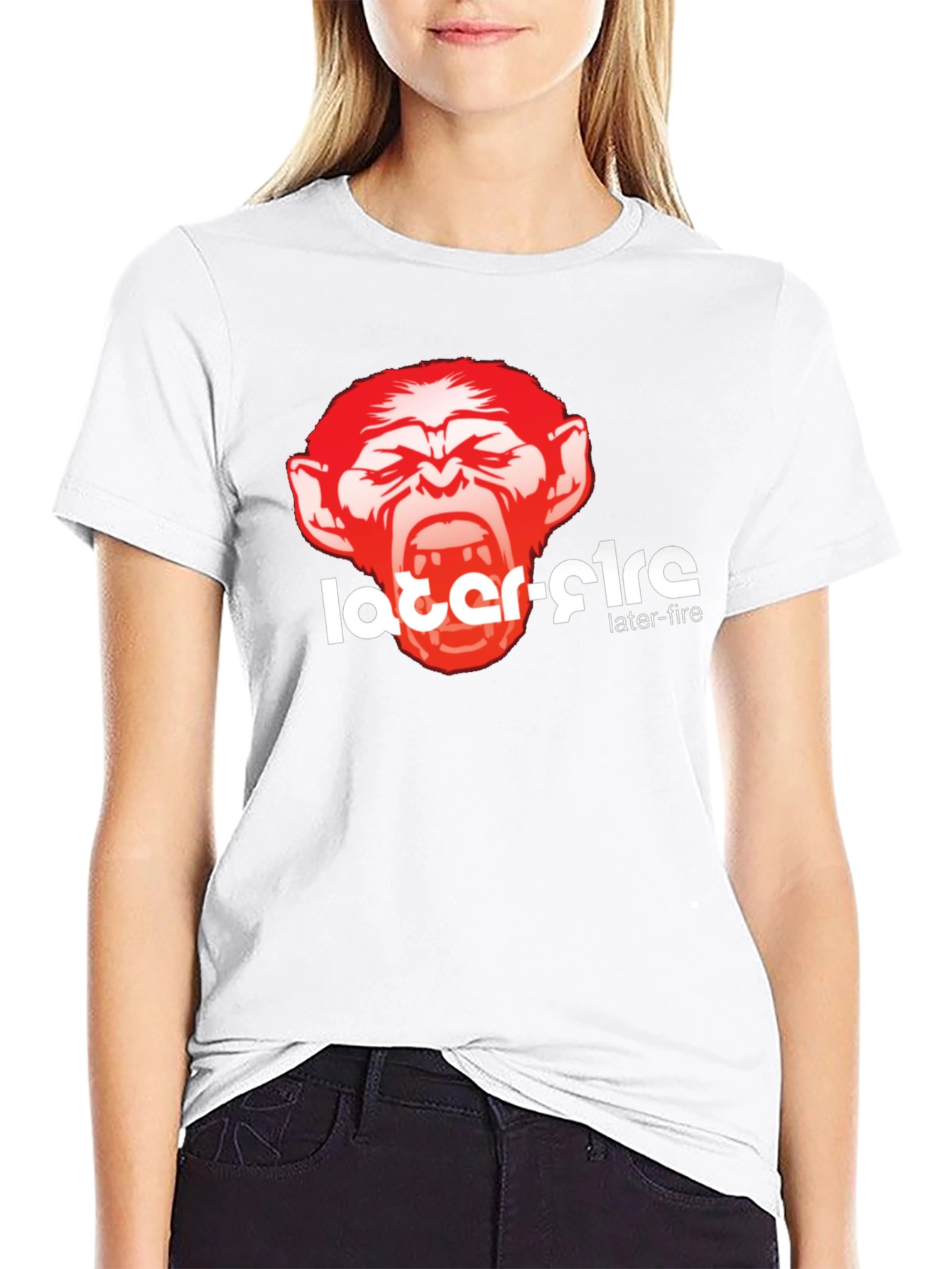 Later-Fire Graphic Tee - Bold Monkey Design