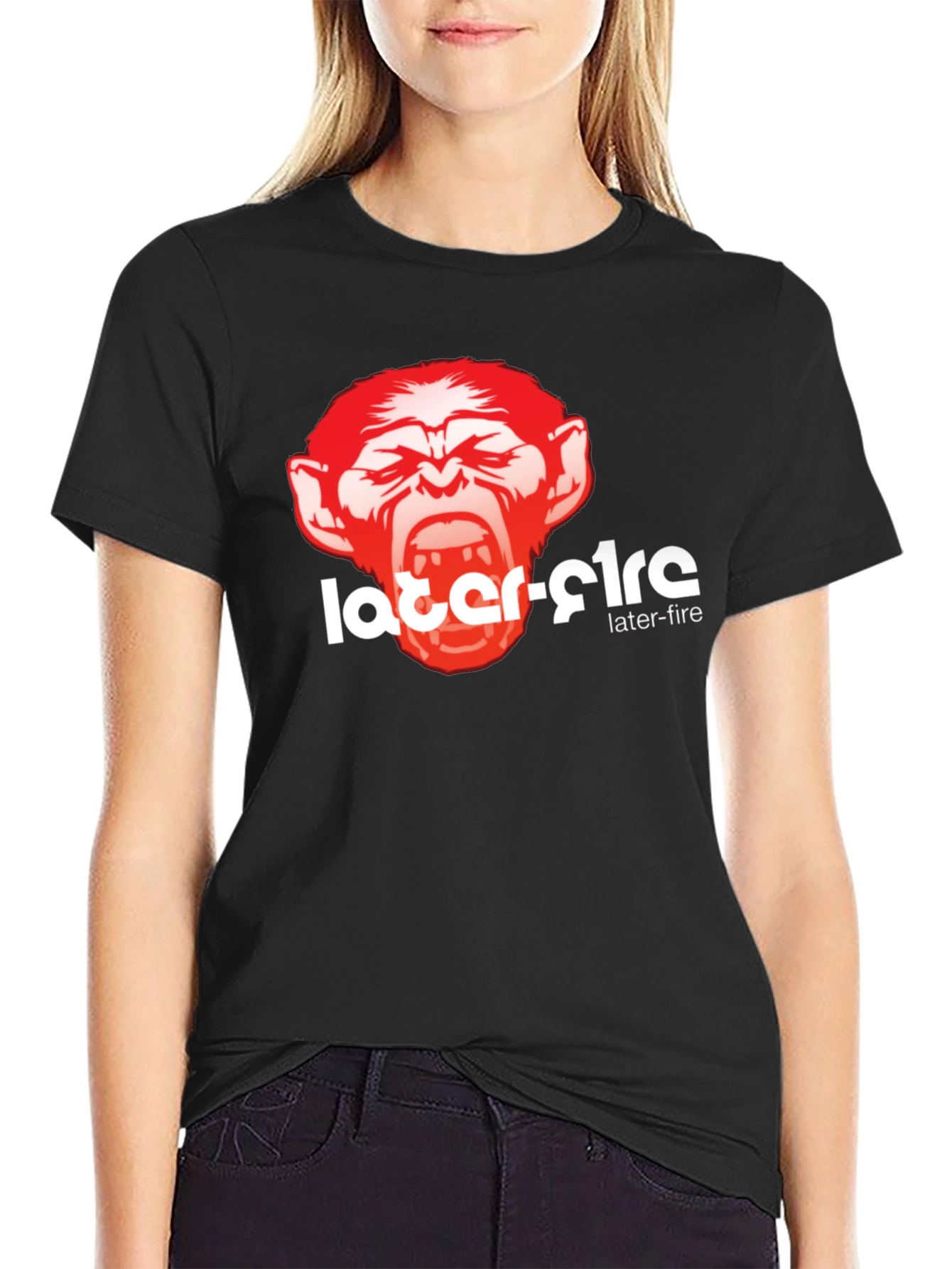 Later-Fire Graphic Tee - Bold Monkey Design