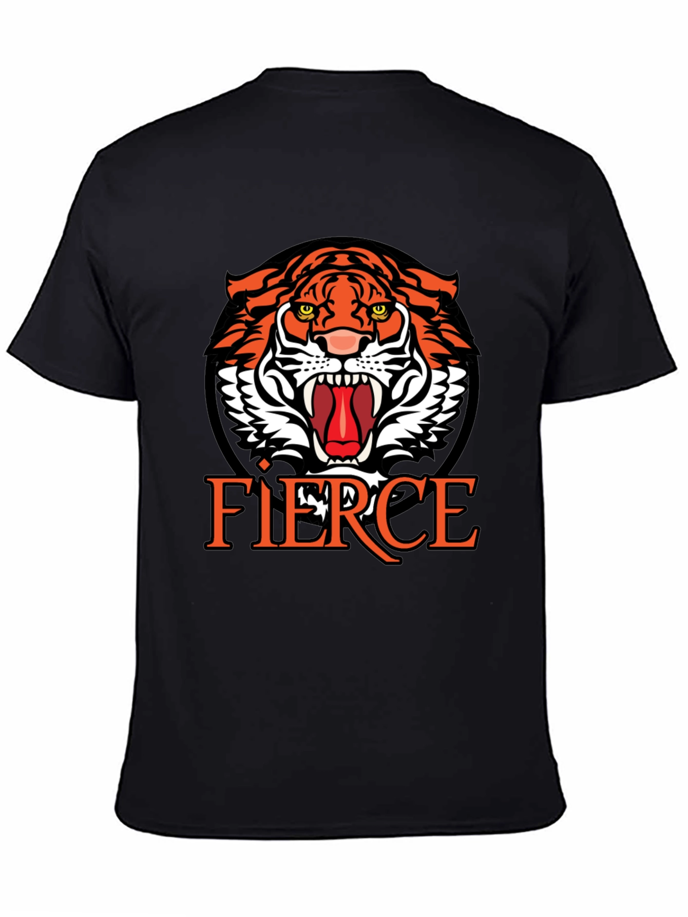 Fierce Tiger Graphic Print T-Shirt