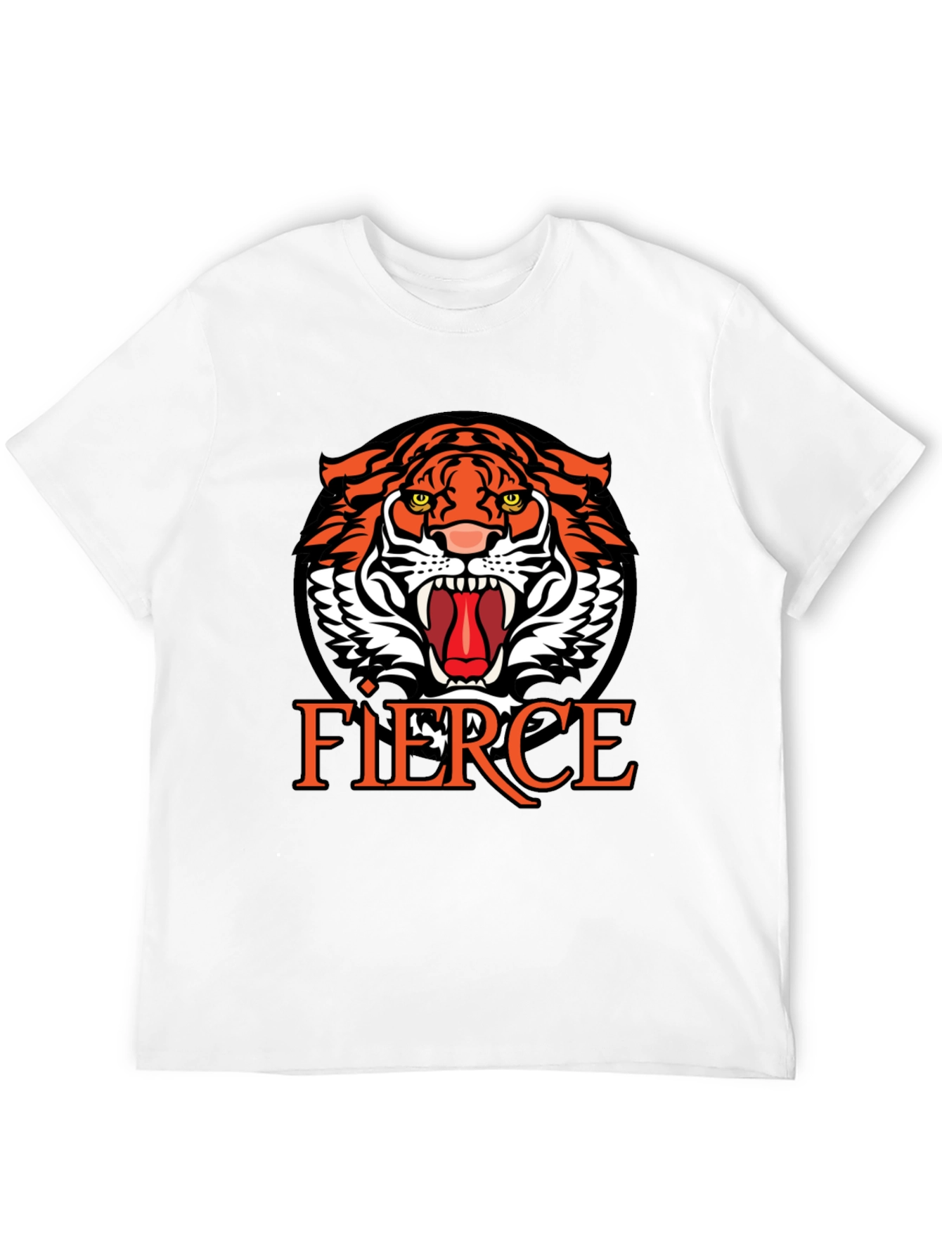 Fierce Tiger Graphic Print T-Shirt