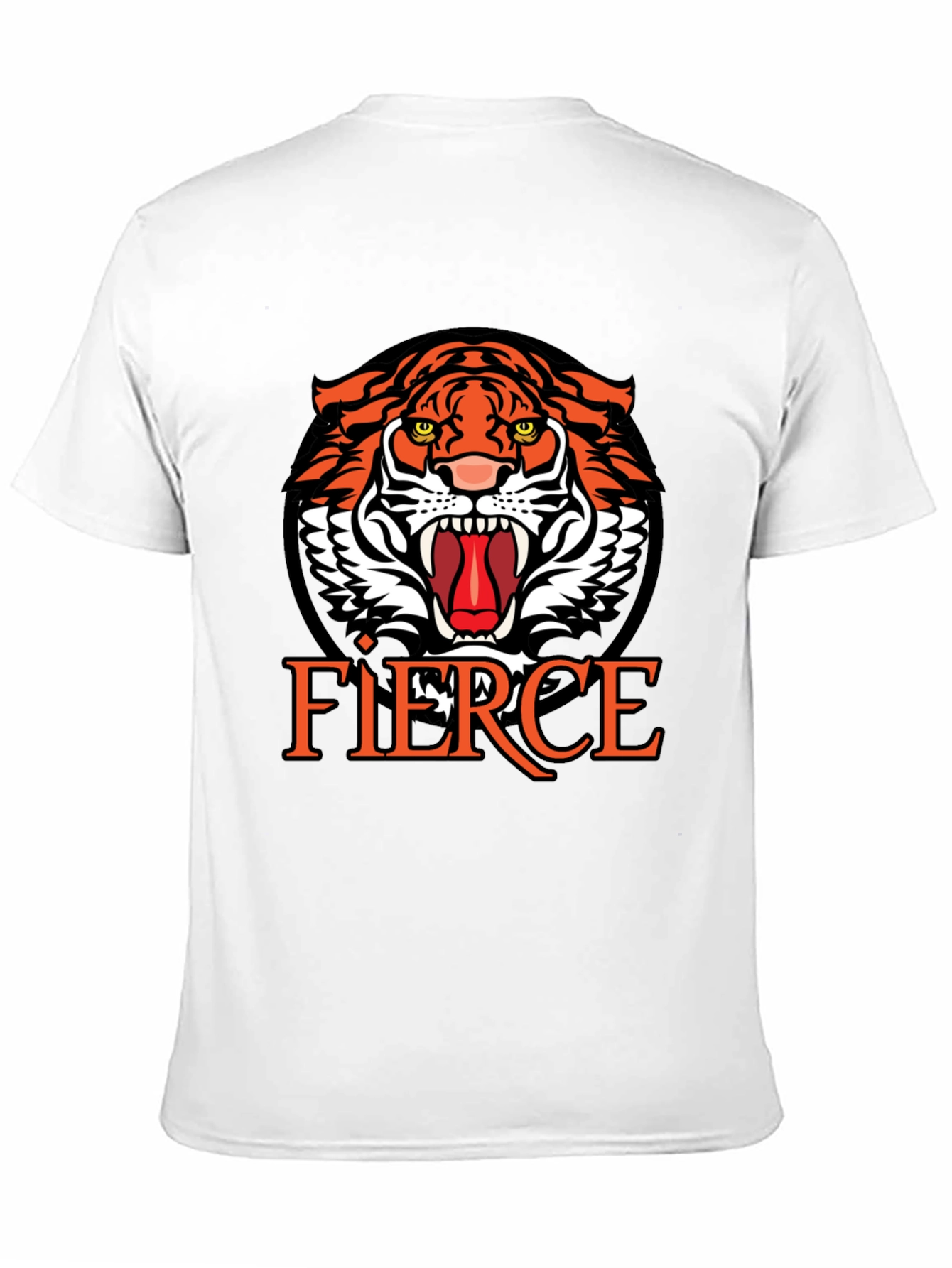Fierce Tiger Graphic Print T-Shirt