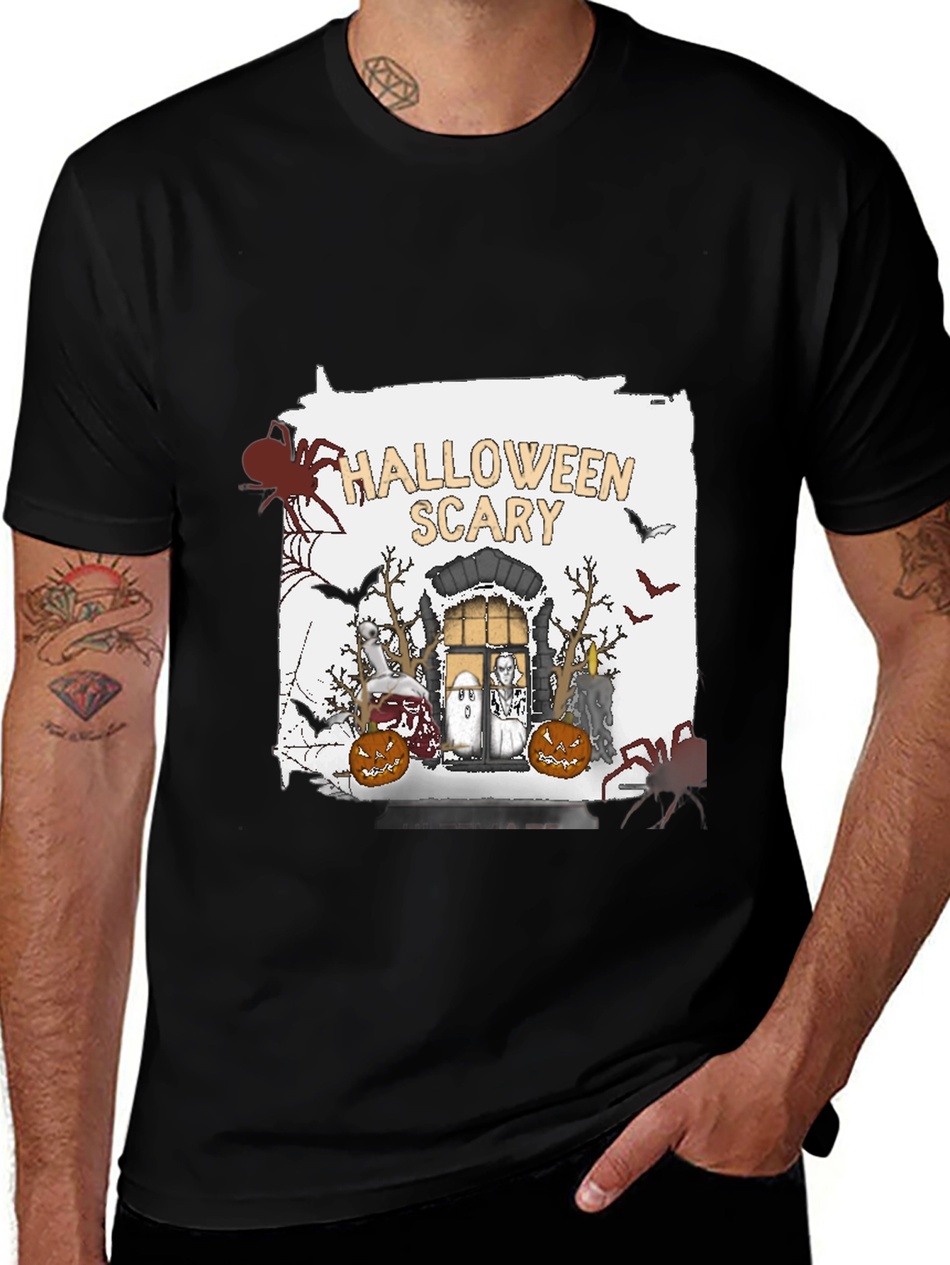 Halloween Scary Graphic T-Shirt