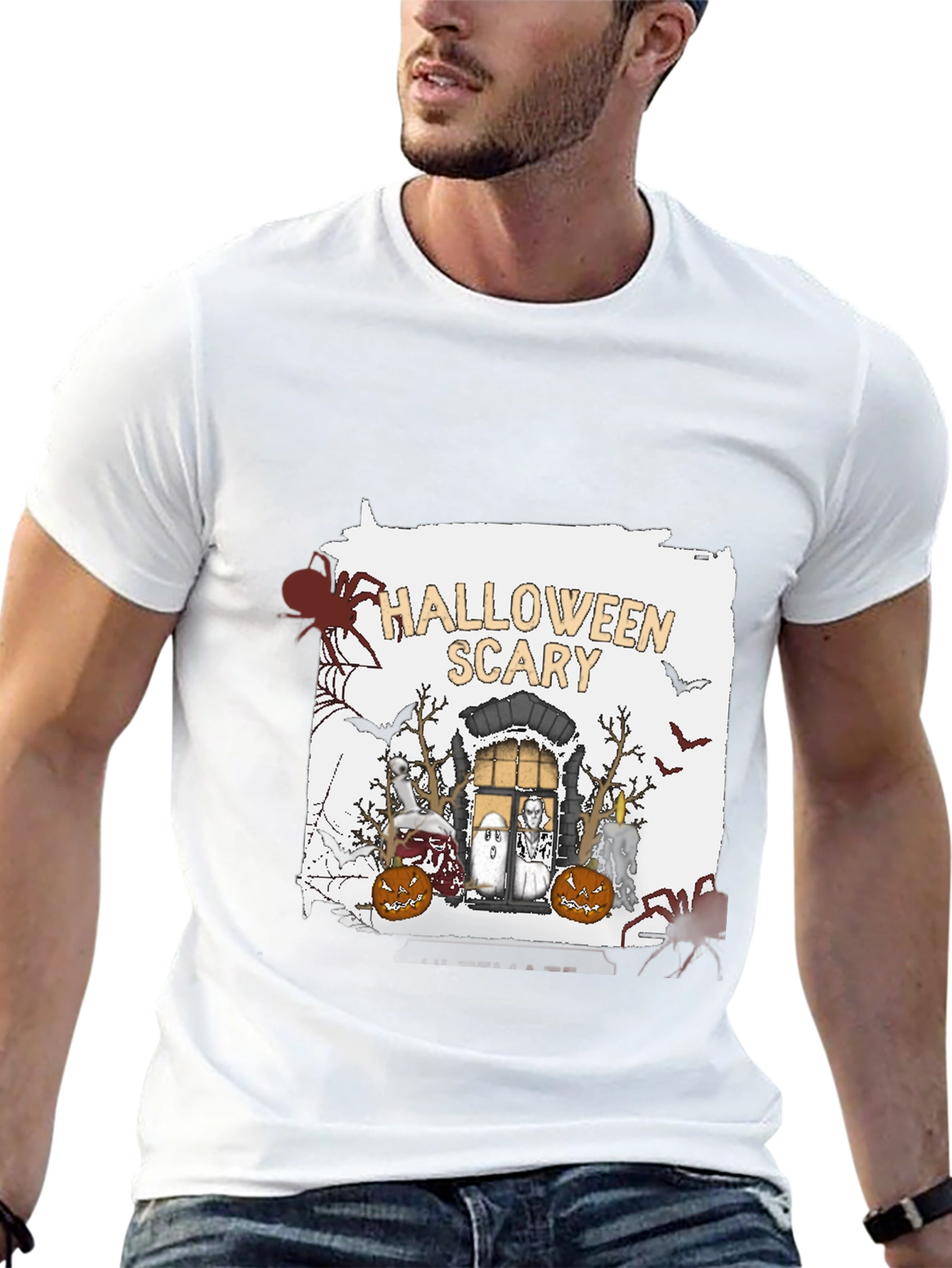 Halloween Scary Graphic T-Shirt