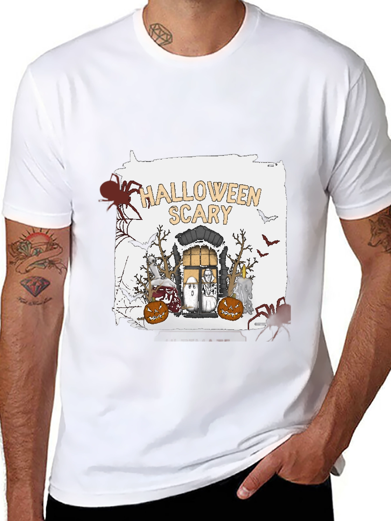 Halloween Scary Graphic T-Shirt