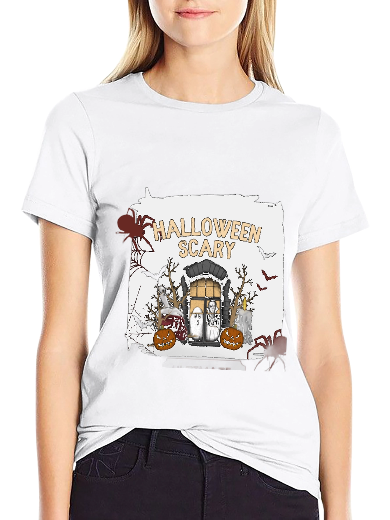 Halloween Scary Graphic T-Shirt