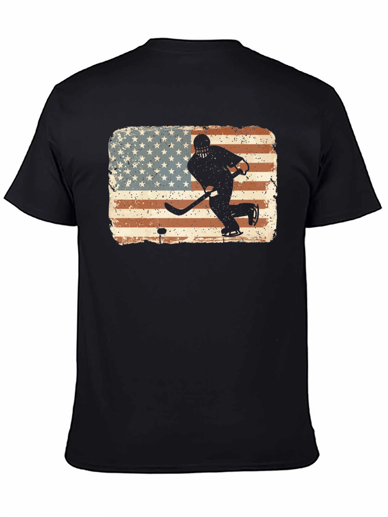 Hockey USA Flag Graphic T-Shirt