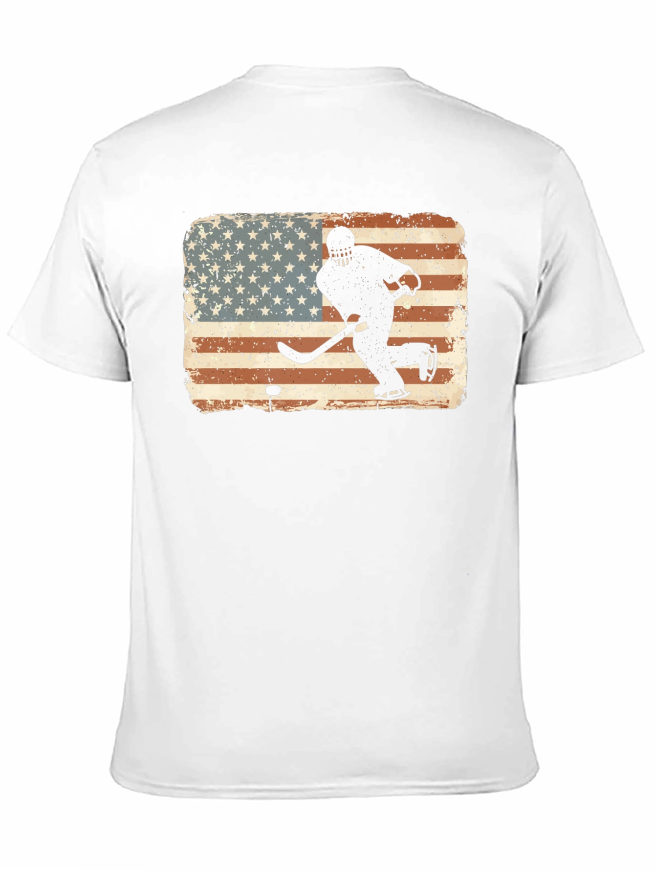 Hockey USA Flag Graphic T-Shirt