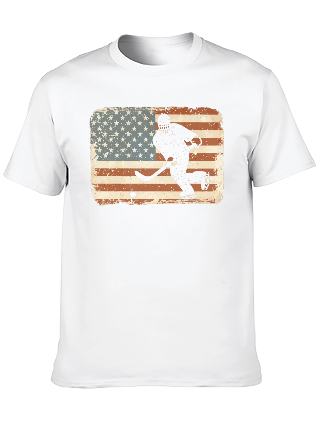 Hockey USA Flag Graphic T-Shirt
