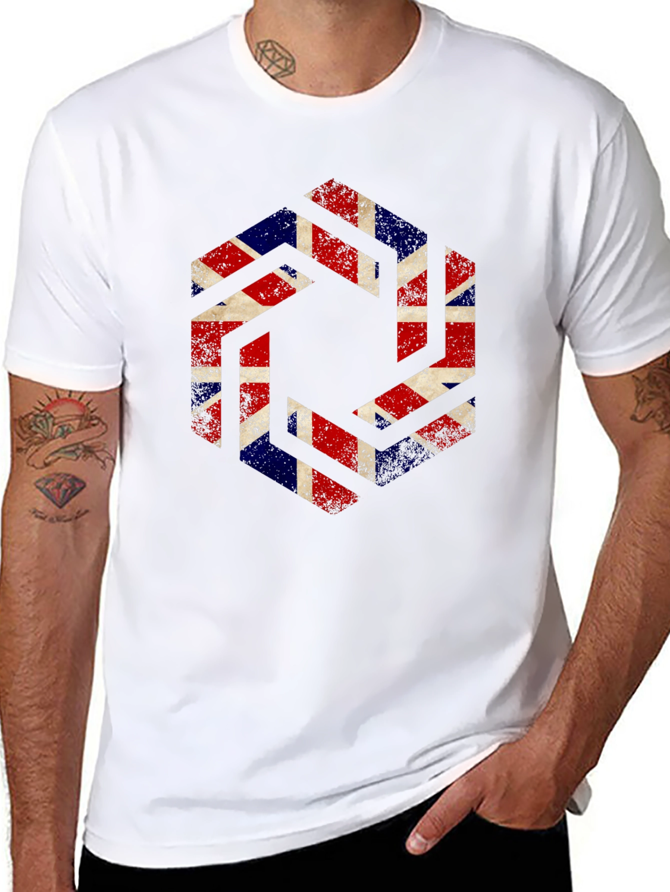 Union Jack Graphic Tee - British Pride