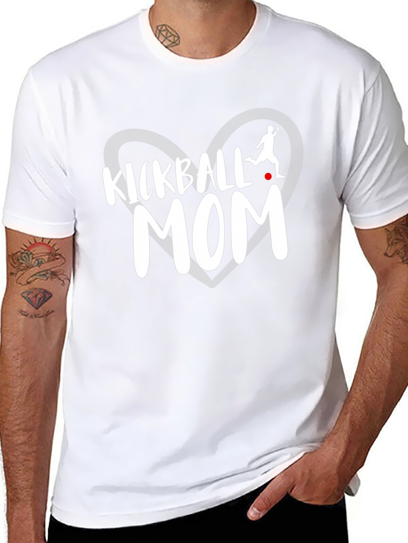 Kickball Mom T-Shirt - Black Graphic Tee