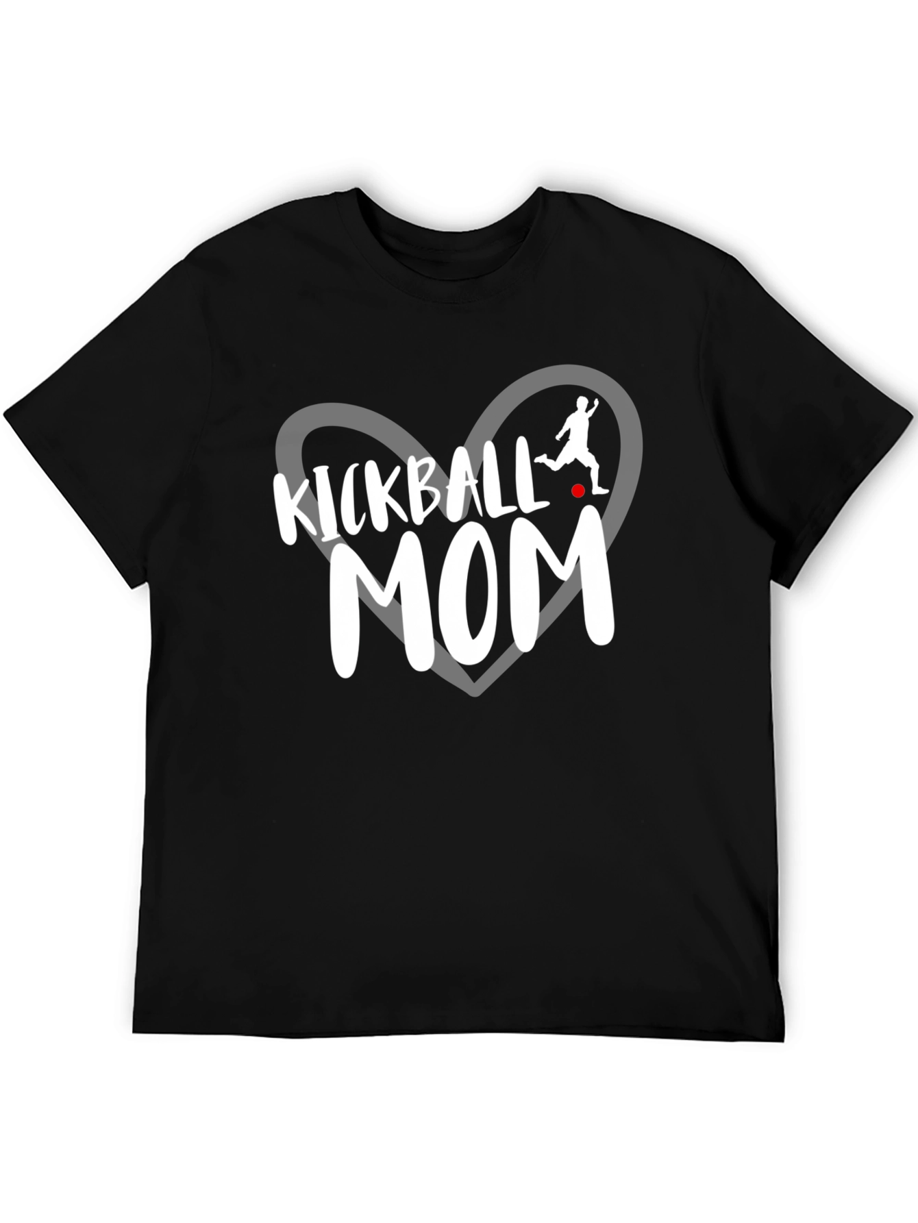 Kickball Mom T-Shirt - Black Graphic Tee