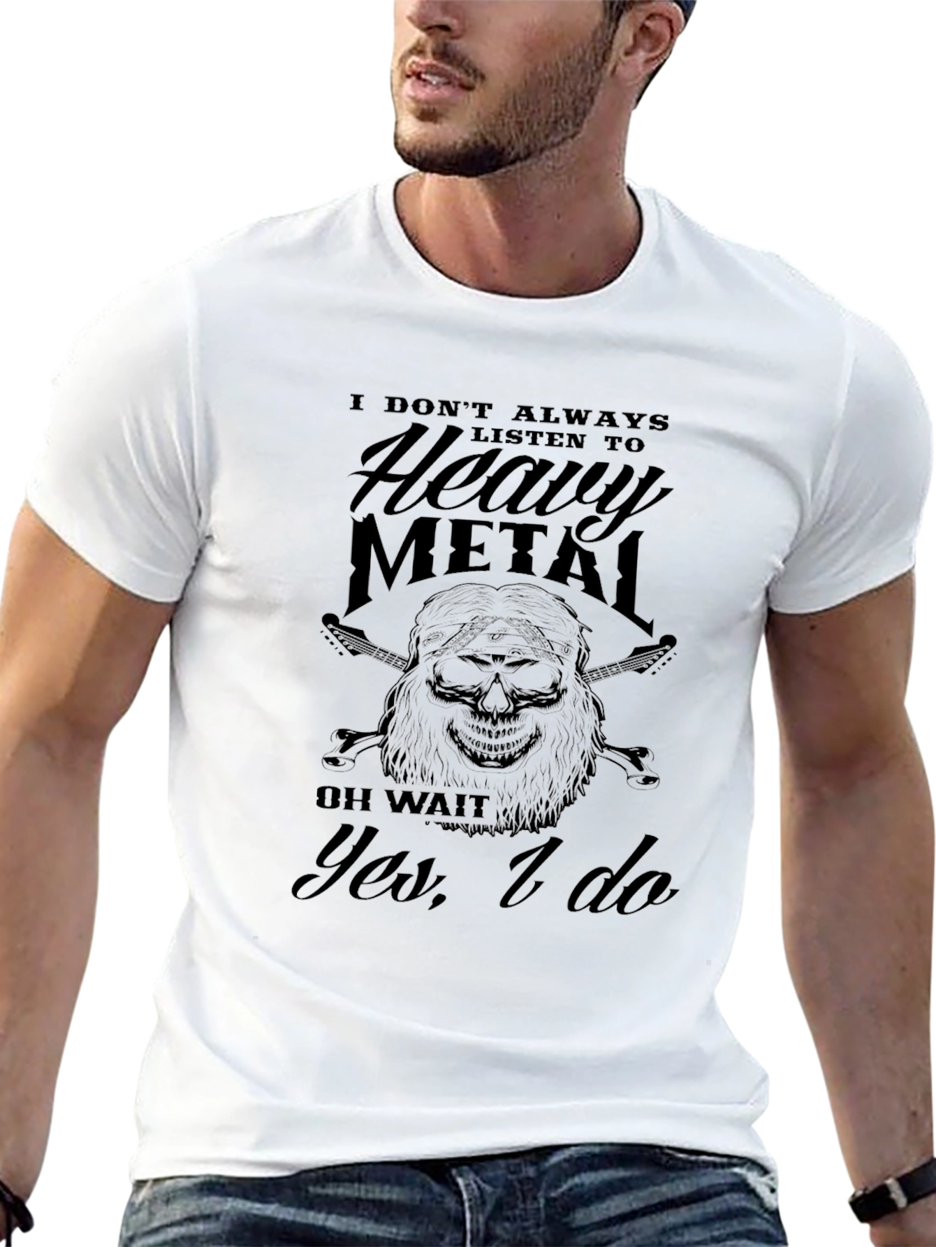 Heavy Metal Skull T-Shirt - Rock On!