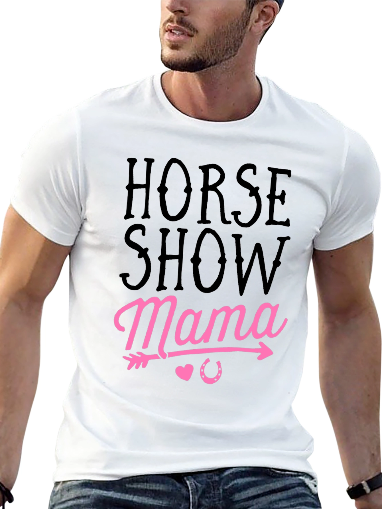 Horse Show Mama Black Graphic Tee
