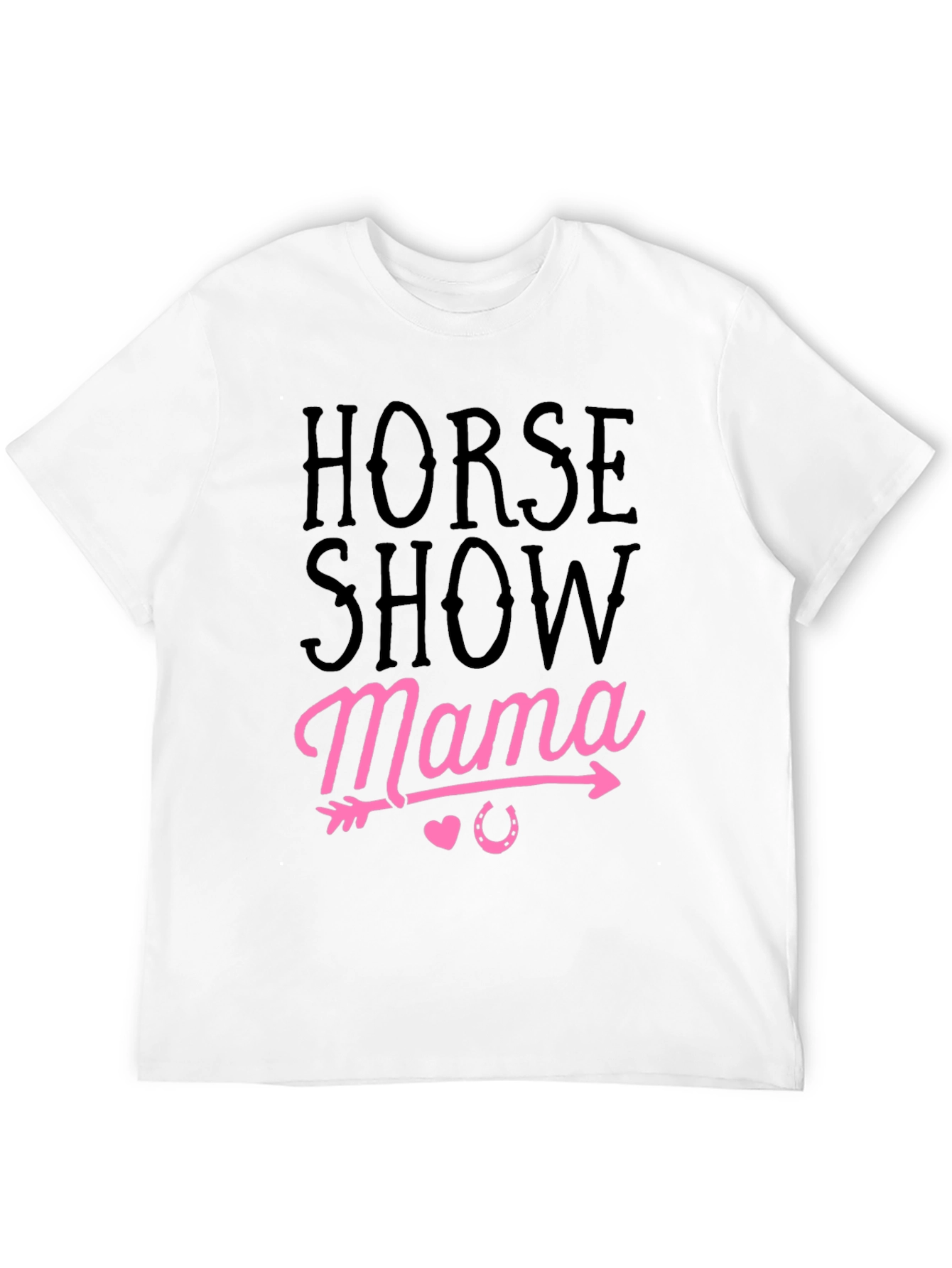 Horse Show Mama Black Graphic Tee