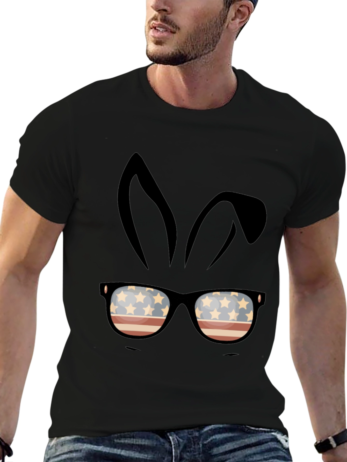 Patriotic Bunny Sunglasses T-Shirt