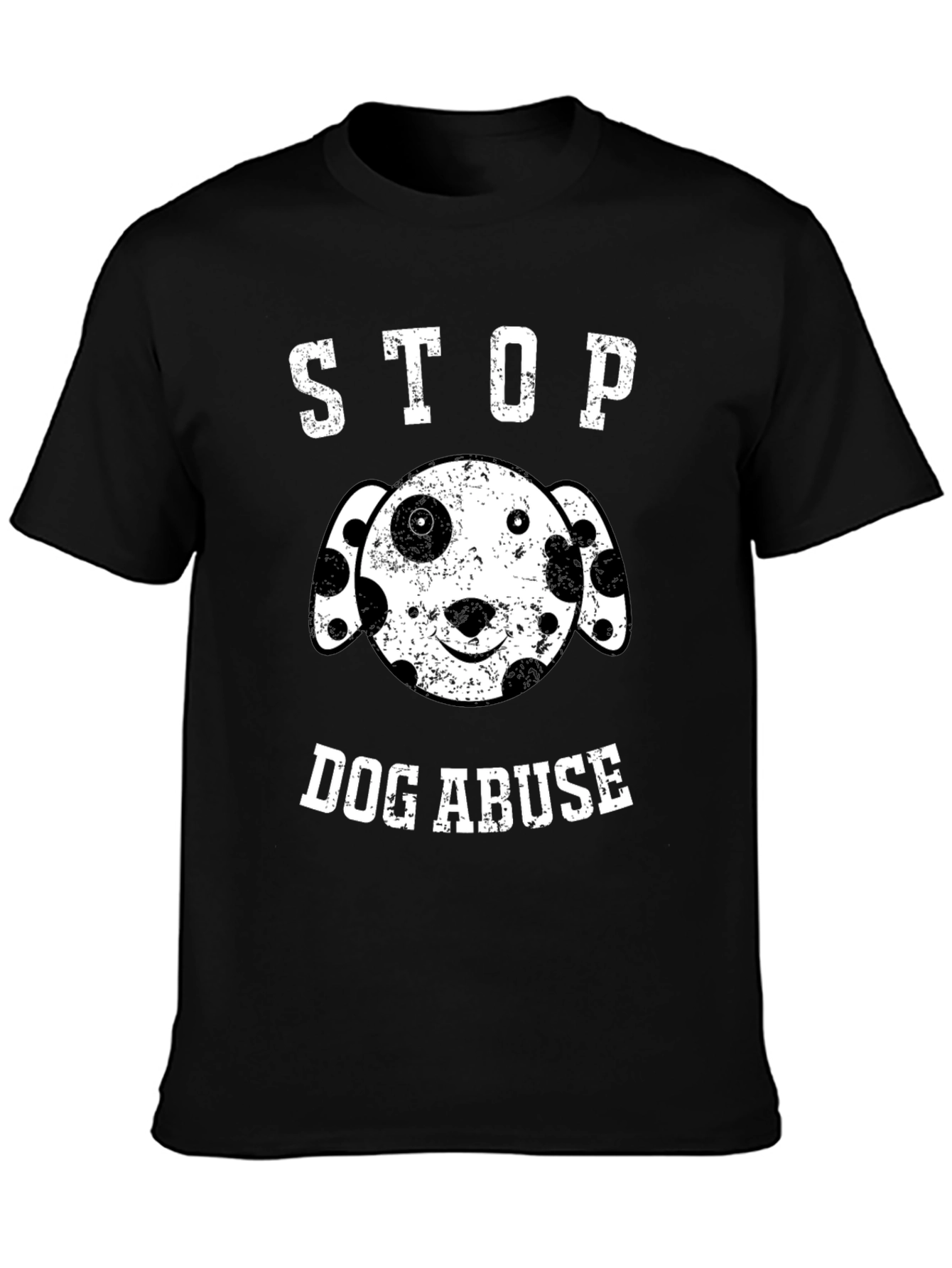 Stop Dog Abuse T-Shirt Black