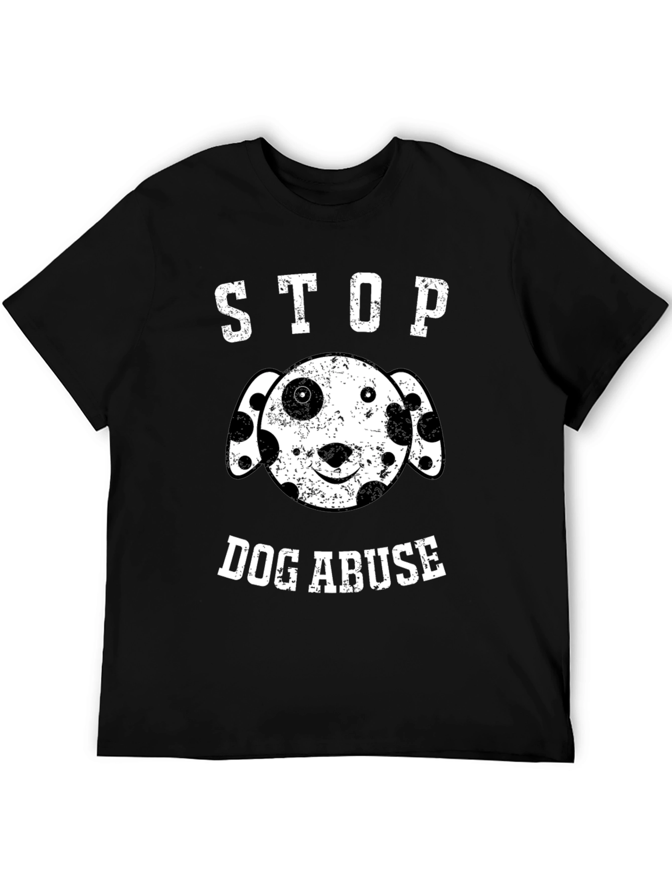 Stop Dog Abuse T-Shirt Black