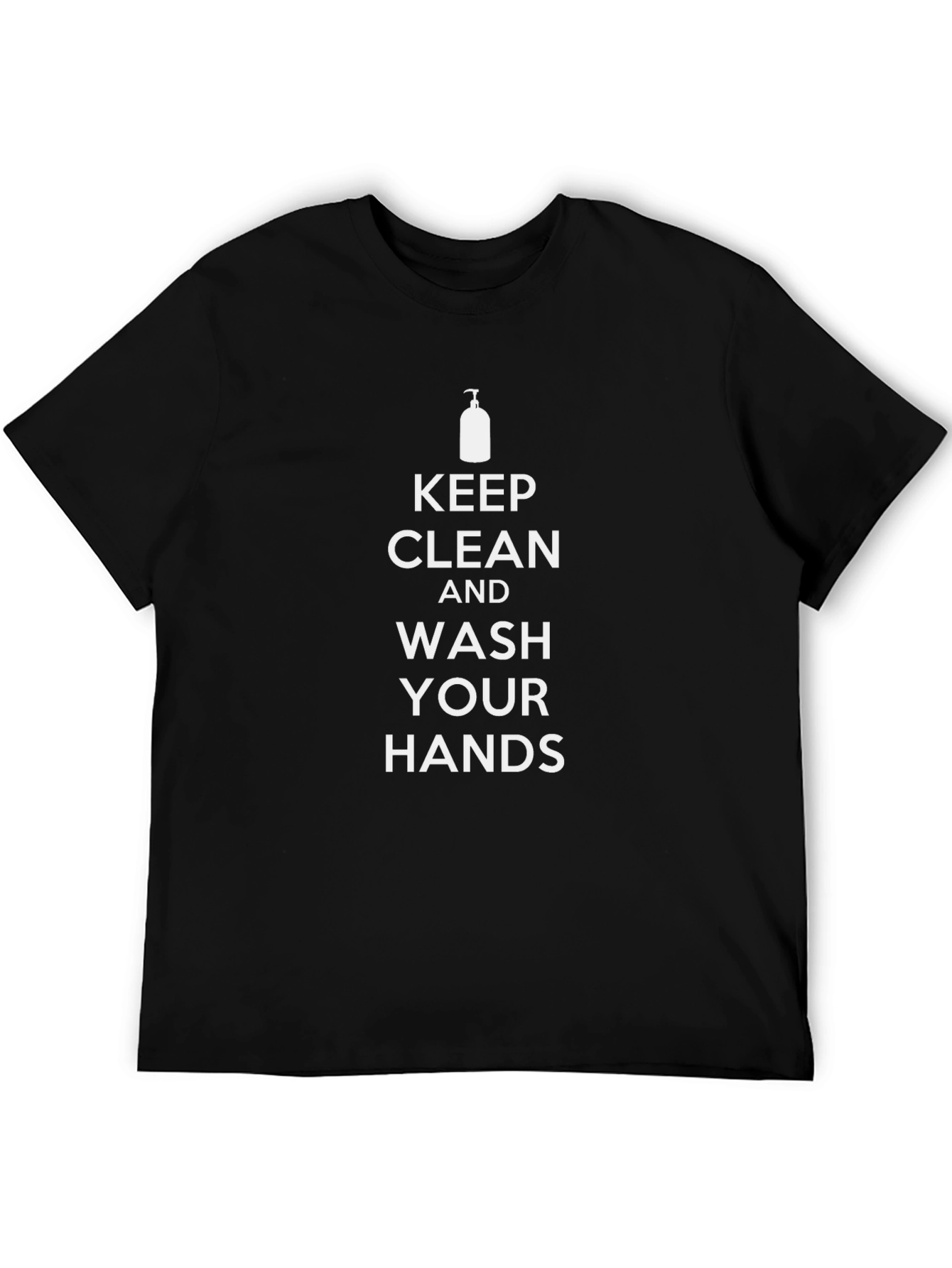Keep Clean Wash Hands T-Shirt Black