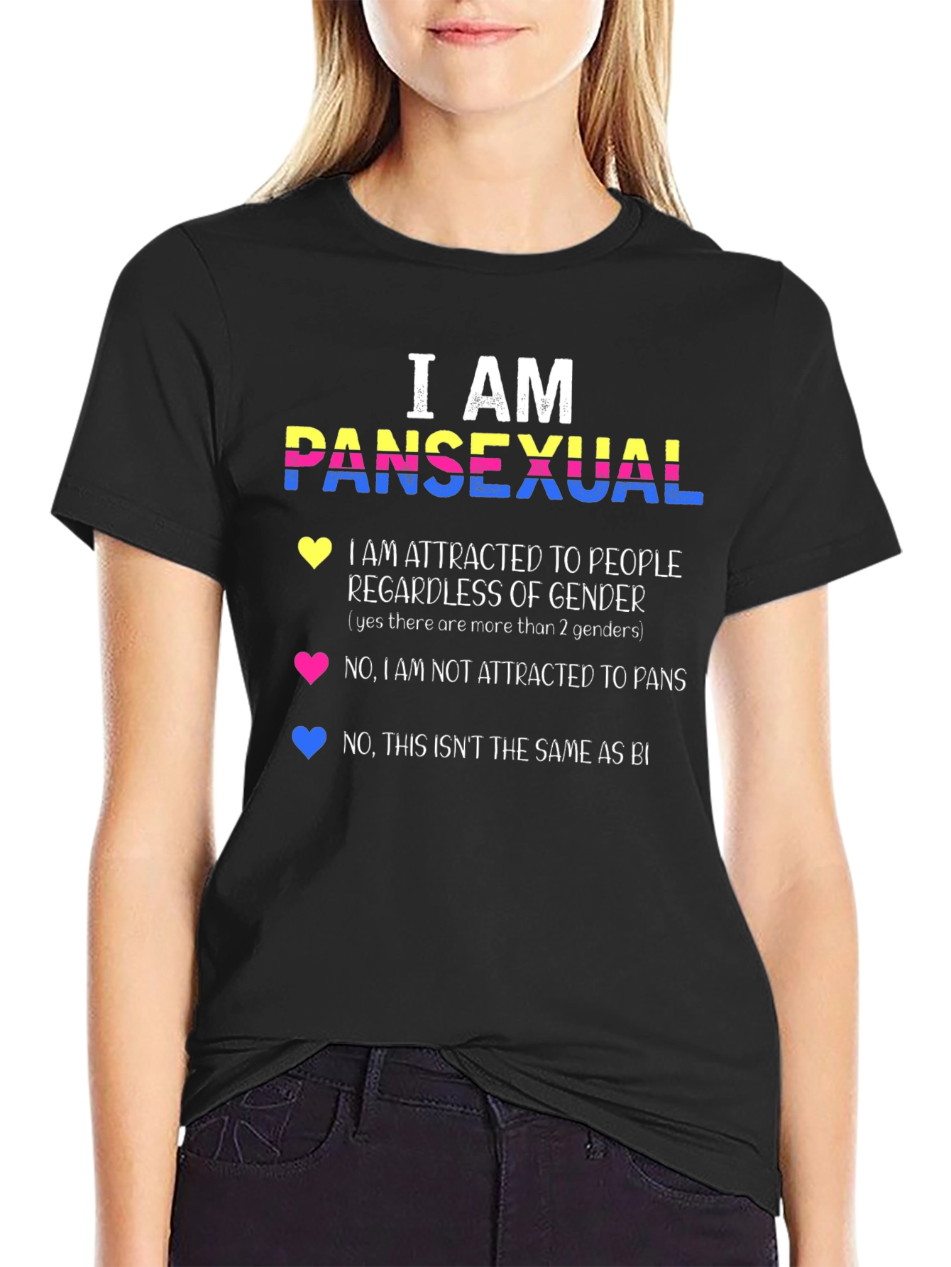 Pansexual Pride T-Shirt - Attracted to People Not Pans!