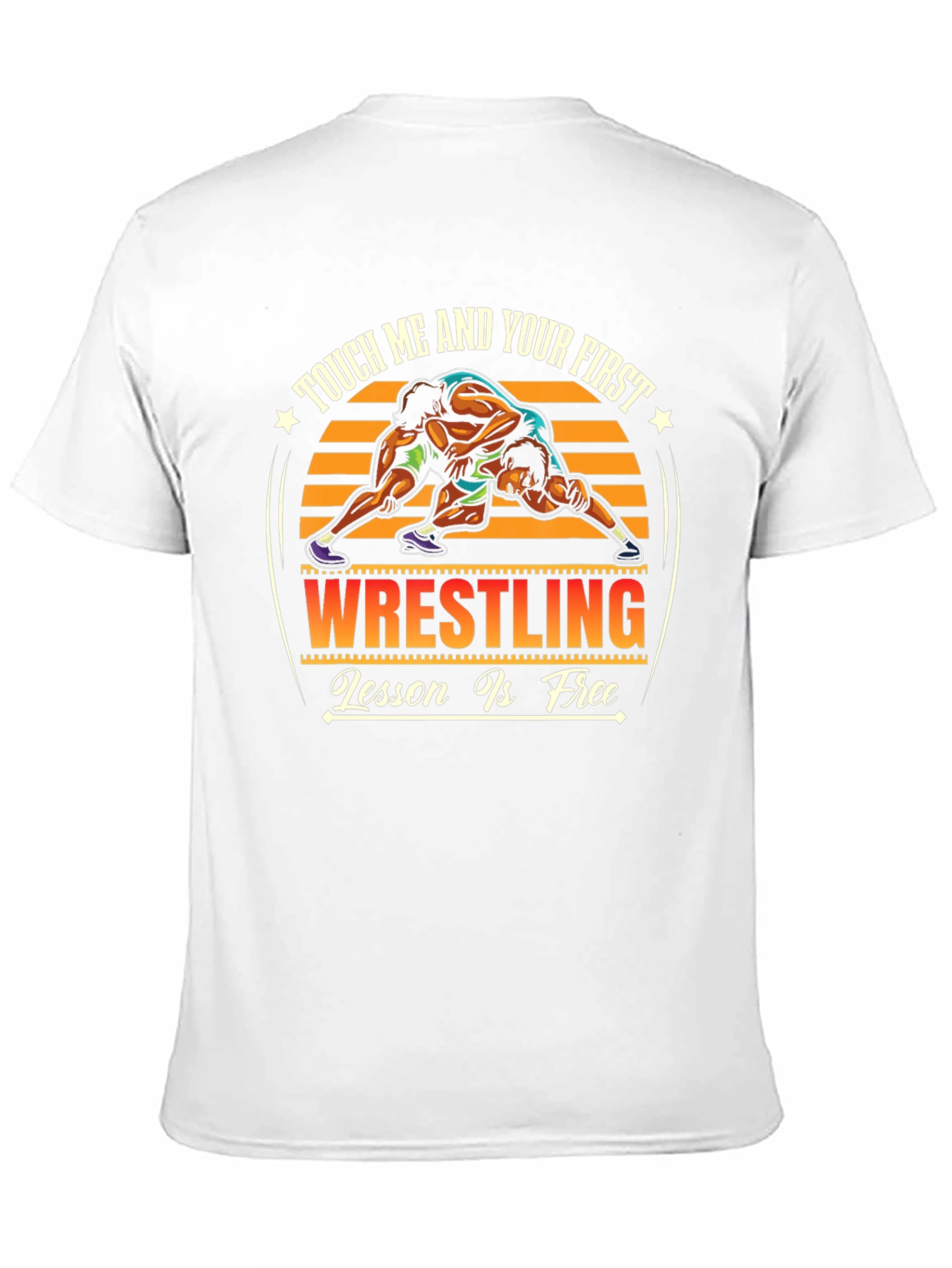 Wrestling First Lesson Free Graphic T-Shirt