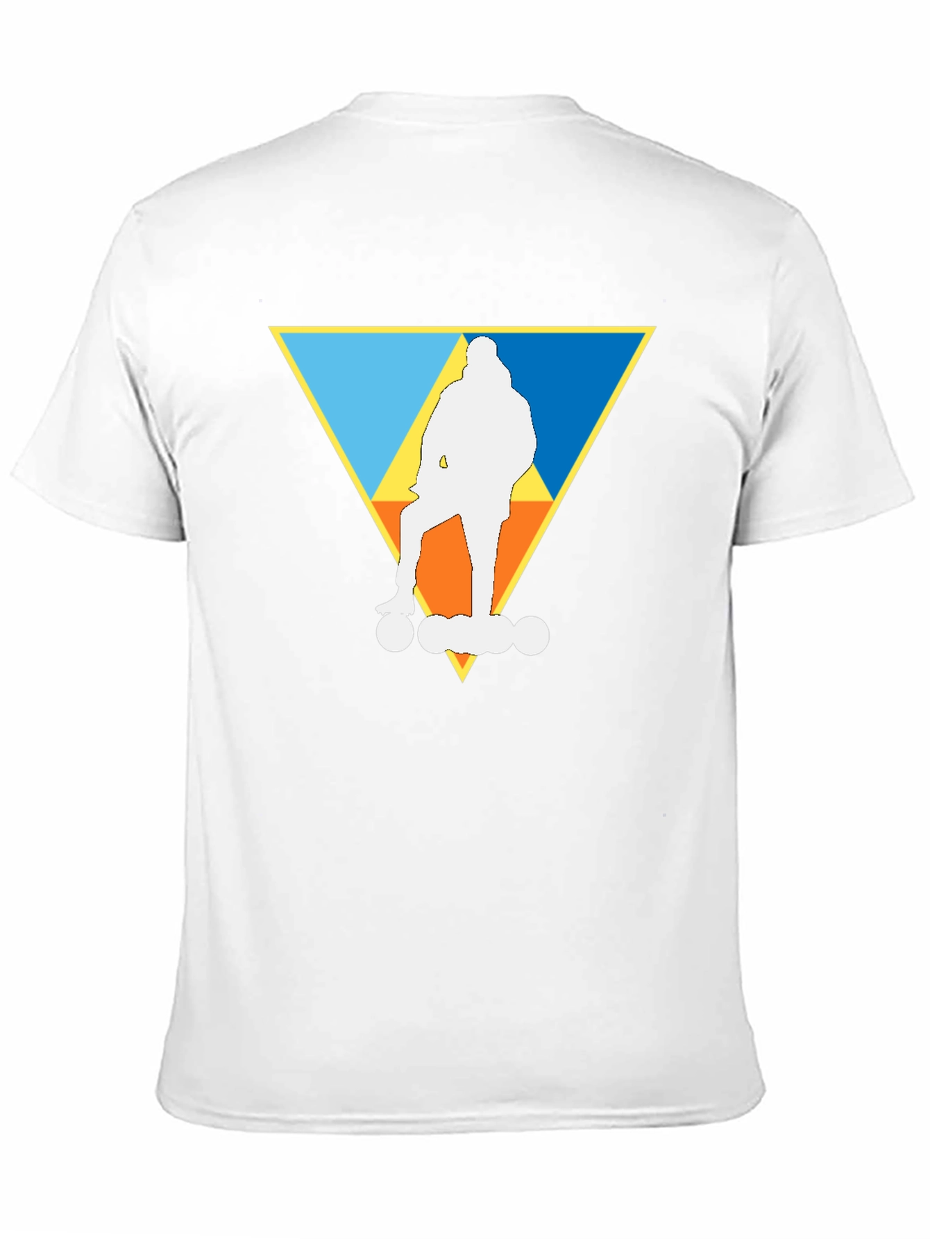 Skateboarding Triangle Graphic Tee - Cool Casual Style