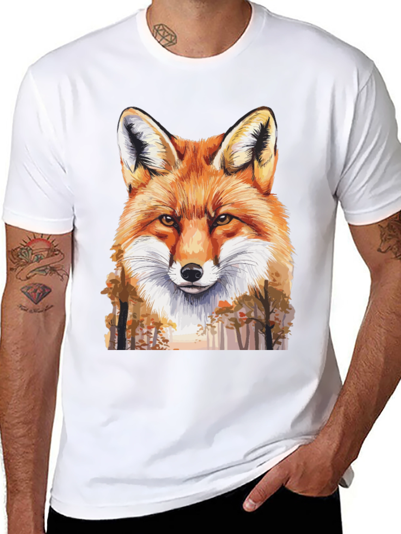 Fox Graphic Tee - Nature Lovers T-Shirt